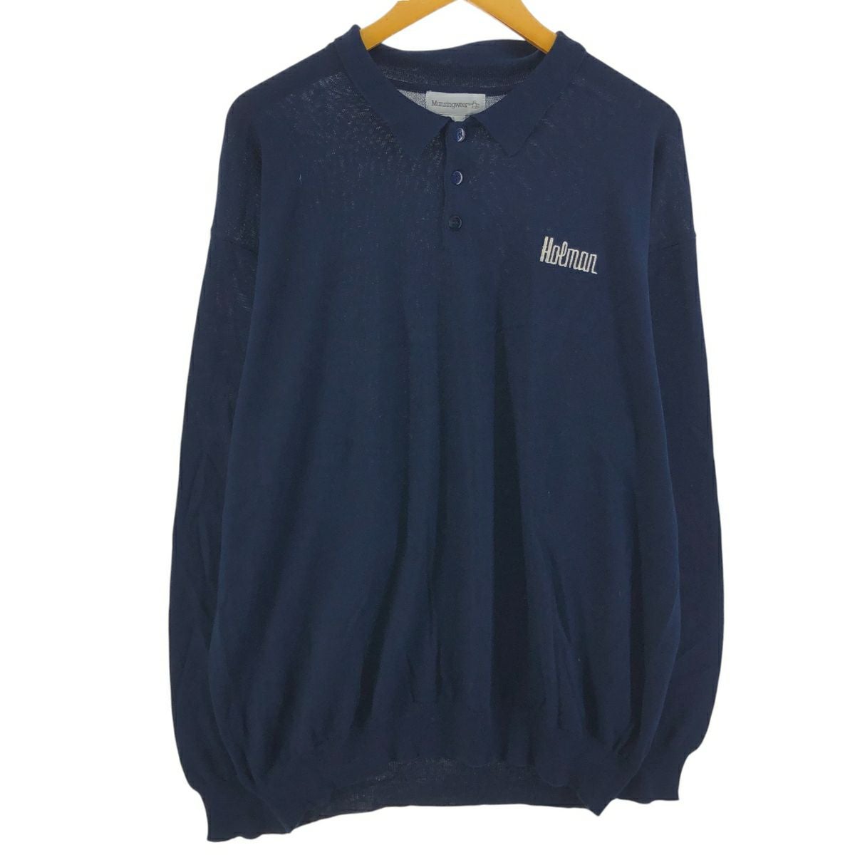 古着 マンシングウェア MUNSINGWEAR ポロニットセーター メンズXL相当
