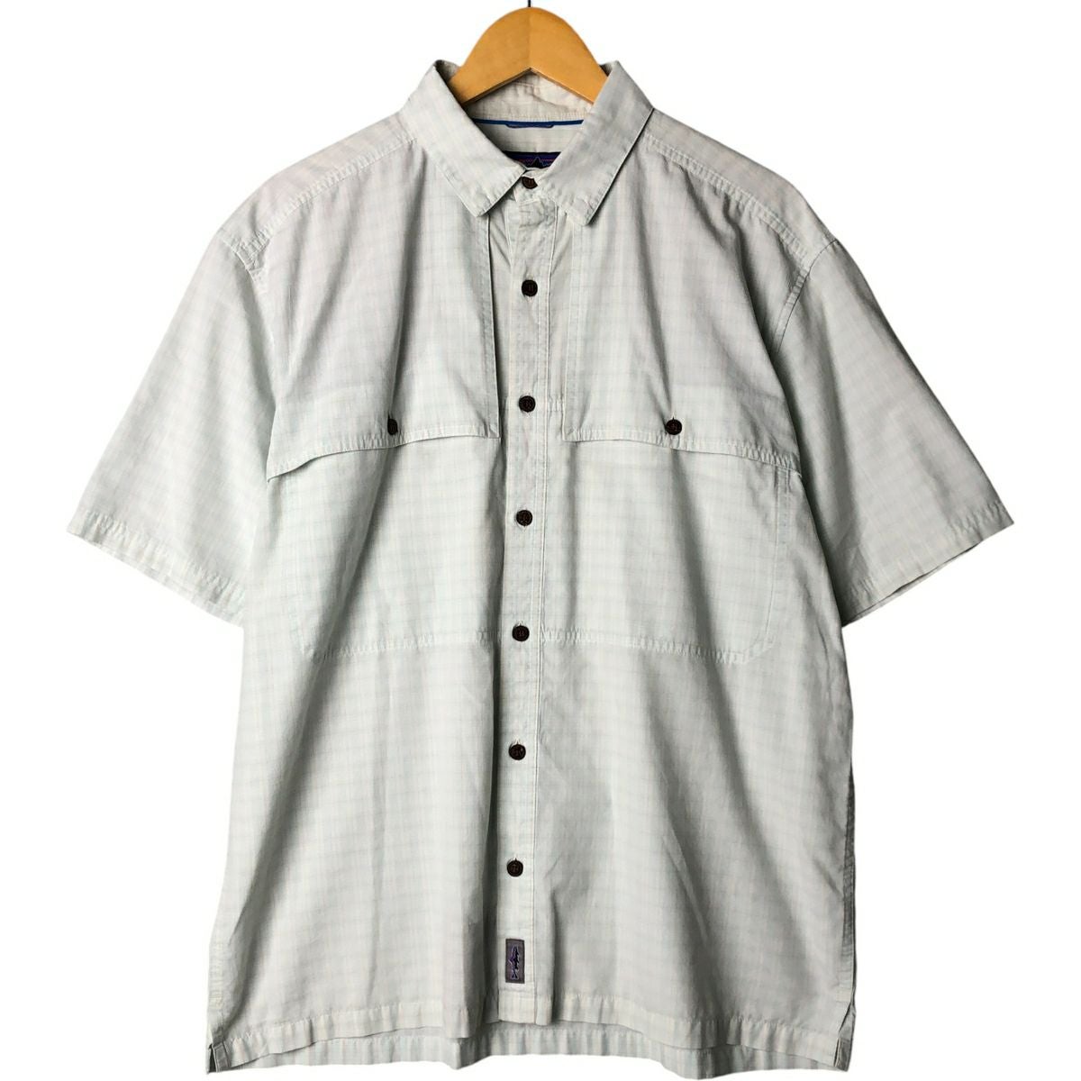 古着 パタゴニア Patagonia 52075 SP21 半袖 チェックシャツ メンズL