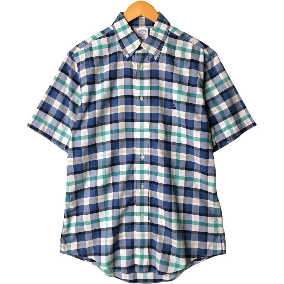 ブルックスブラザーズ　USA製　ボタンダウン　シャツ　REGENT 古着 ブルックスブラザーズ Brooks Brothers REGENT 半袖 ボタンダウン