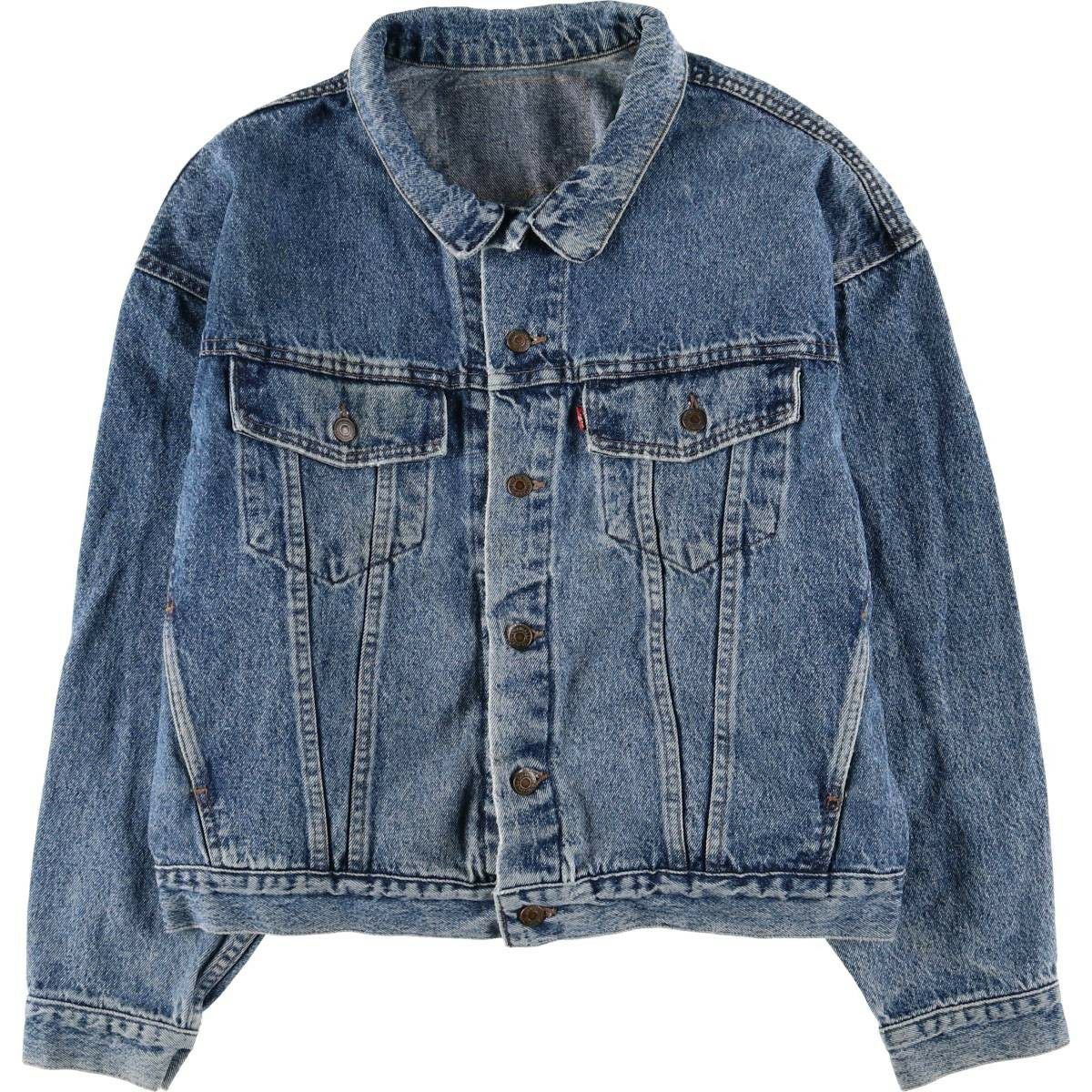 カ―ハ―ト00’sデニムチョアコ―ト襟コ―デュロイブランケットUSA製 USA製 80s~90s Carhartt Blanket Lined Denim Jacket 青 L カーハート