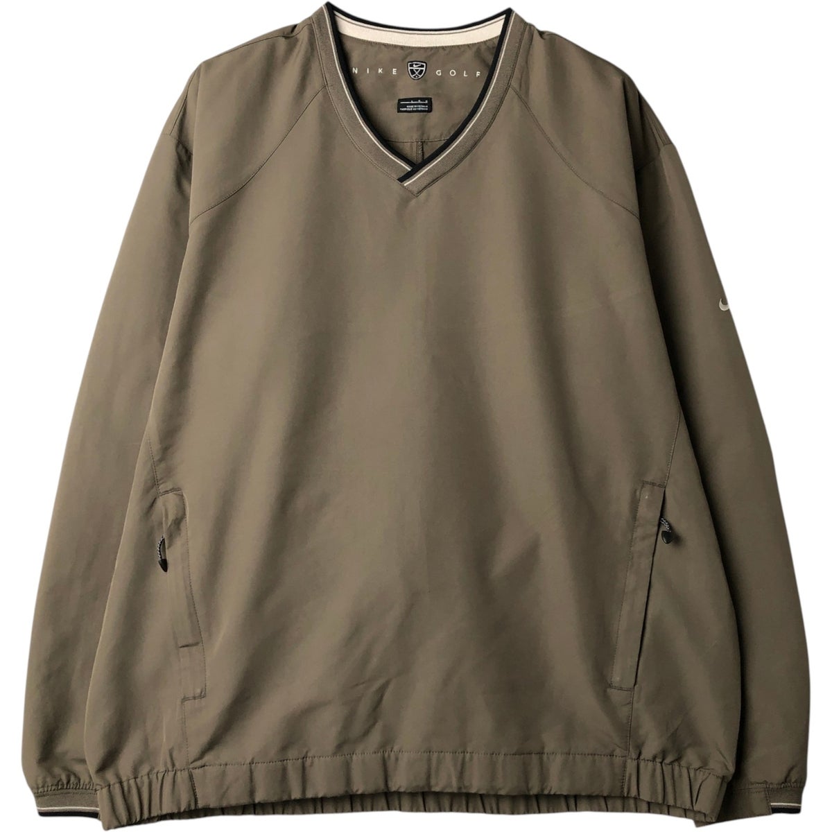 古着 ナイキ NIKE GOLF ゴルフ Vネック ウォームアッププルオーバー