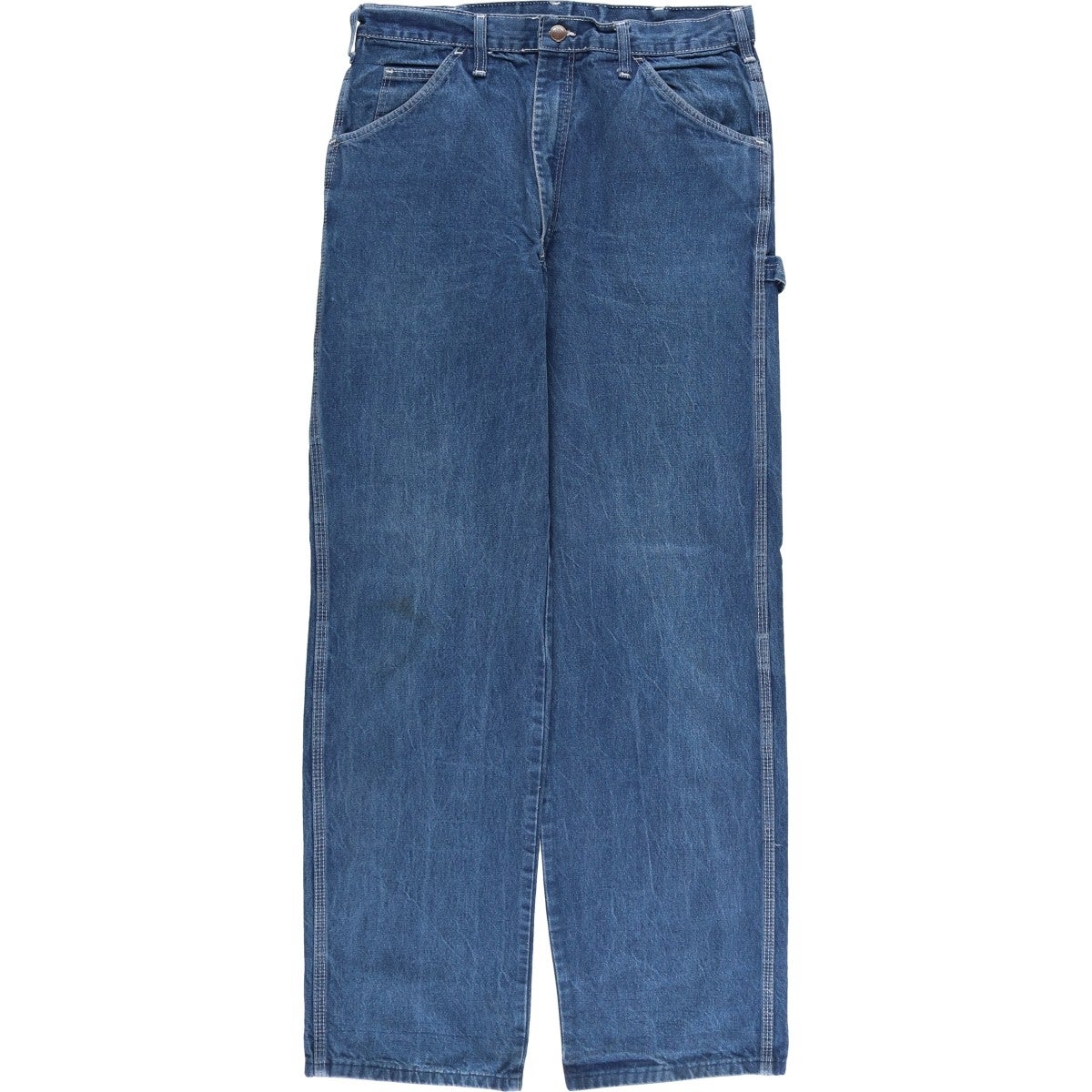 90s Dickies ディッキーズ デニムペインターパンツ リペア W32 古着 ディッキーズ Dickies デニムペインターパンツ メンズw32相当