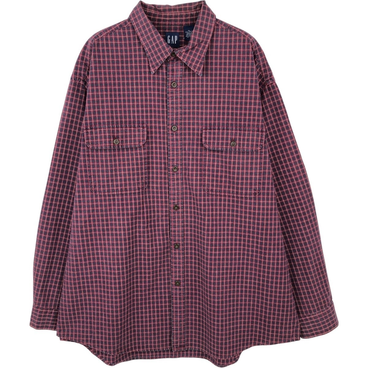 古着 90年代 ギャップ GAP オールドギャップ 長袖 コットンチェック