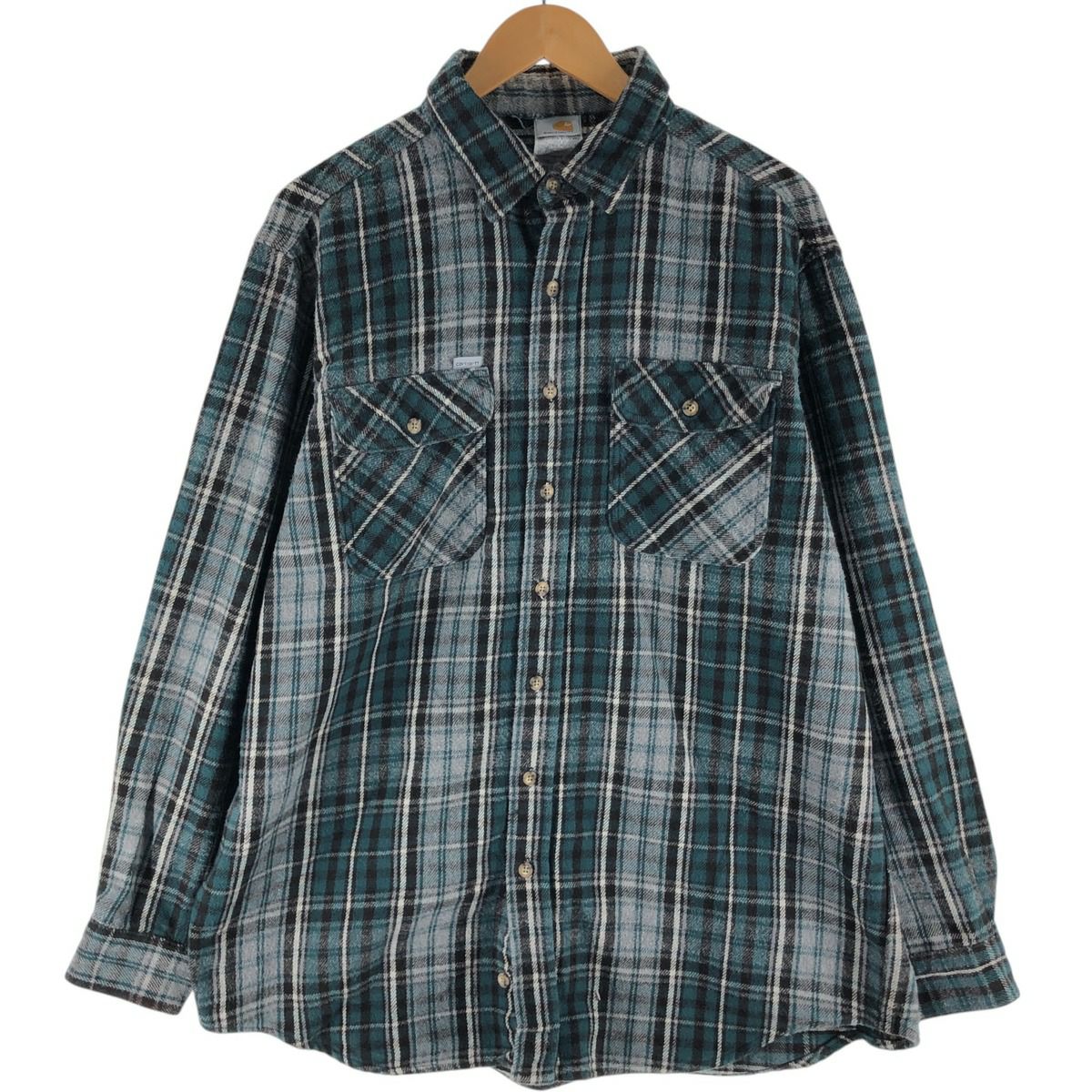 古着 カーハート Carhartt RUGGED OUTDOOR WEAR 長袖 フランネル