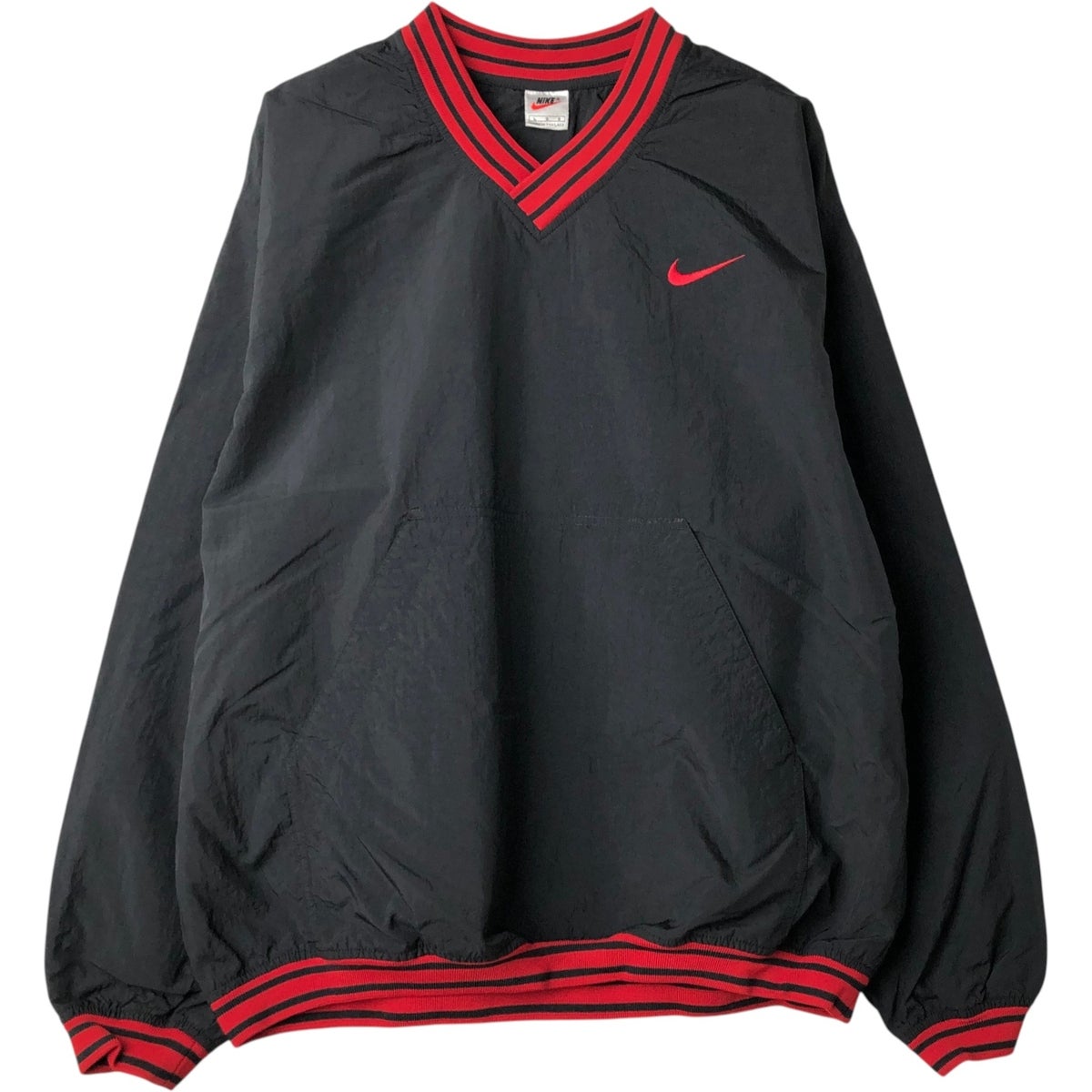 古着 90年代 ナイキ NIKE Vネック ナイロンプルオーバー メンズL相当