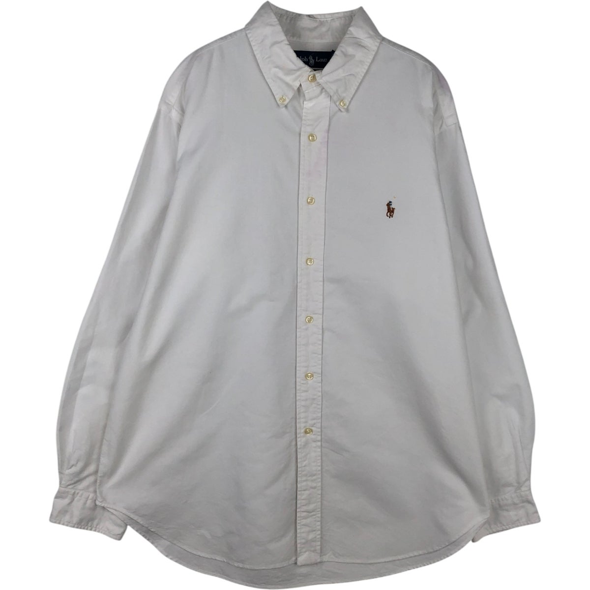 ポロラルフローレン　ボタンダウン　長袖　ホワイト　リネン　メンズ POLO RALPH LAUREN（ポロ・ラルフローレン） ポロ ラルフローレン