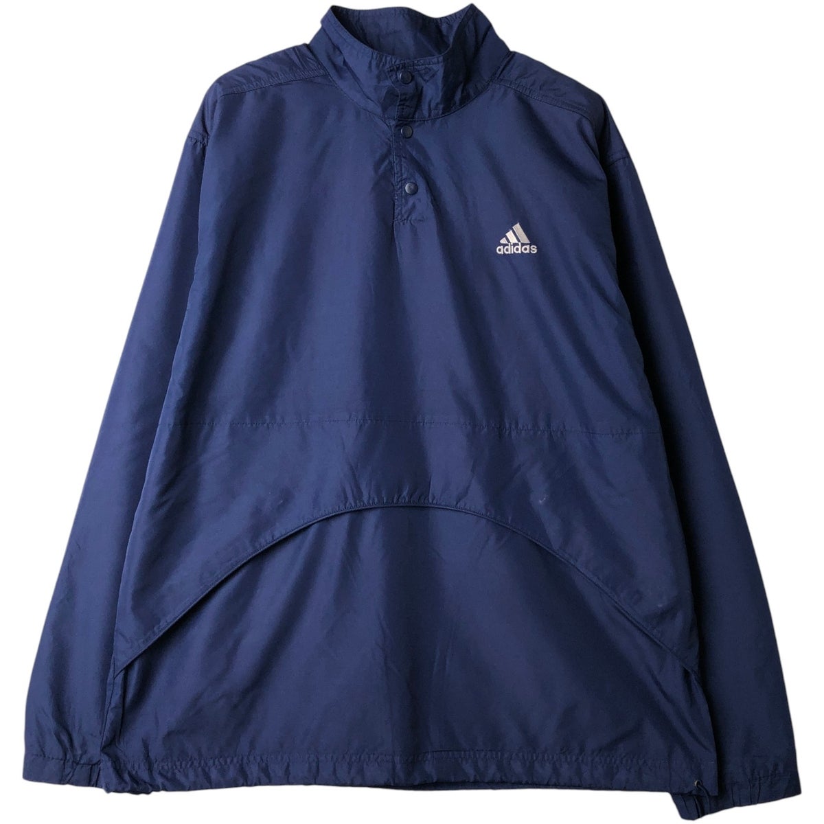 古着 80～90年代 アディダス adidas ハーフスナップ フード付き