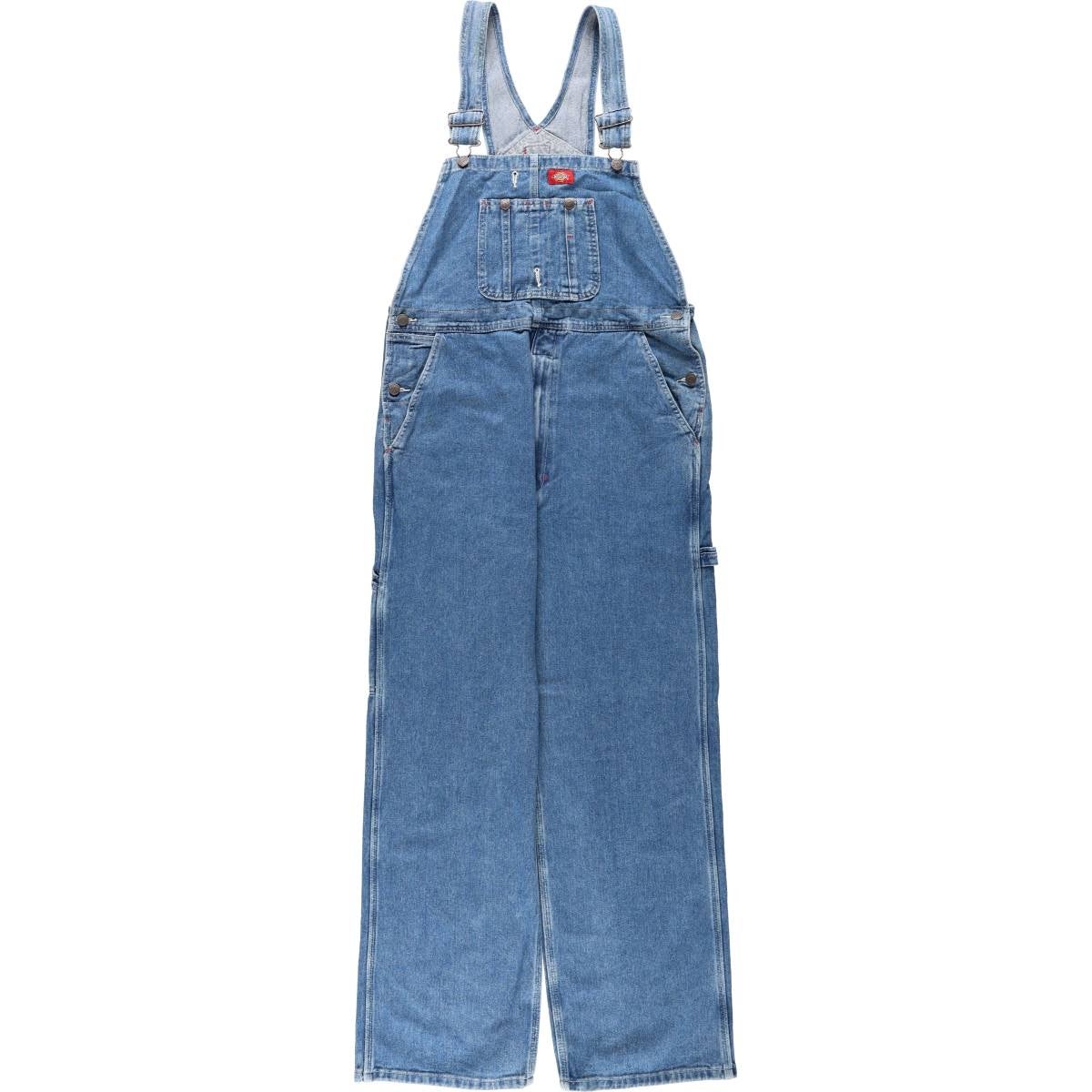 古着 ディッキーズ Dickies ヒッコリーストライプ オーバーオール USA