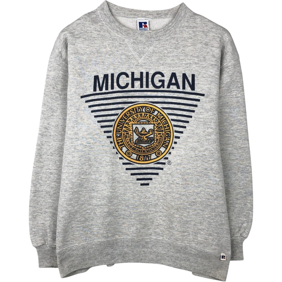古着 90年代 GENUS MICHIGAN ミシガン大学 カレッジスウェットシャツ