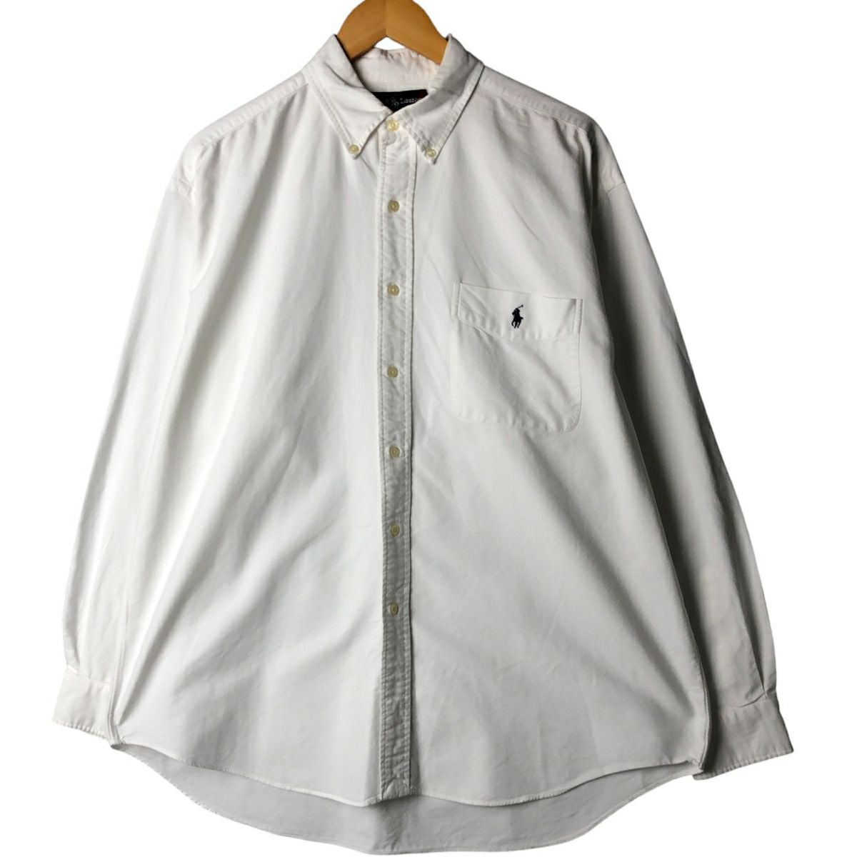 古着 ラルフローレン Ralph Lauren BIG SHIRT 長袖 ボタンダウンシャツ
