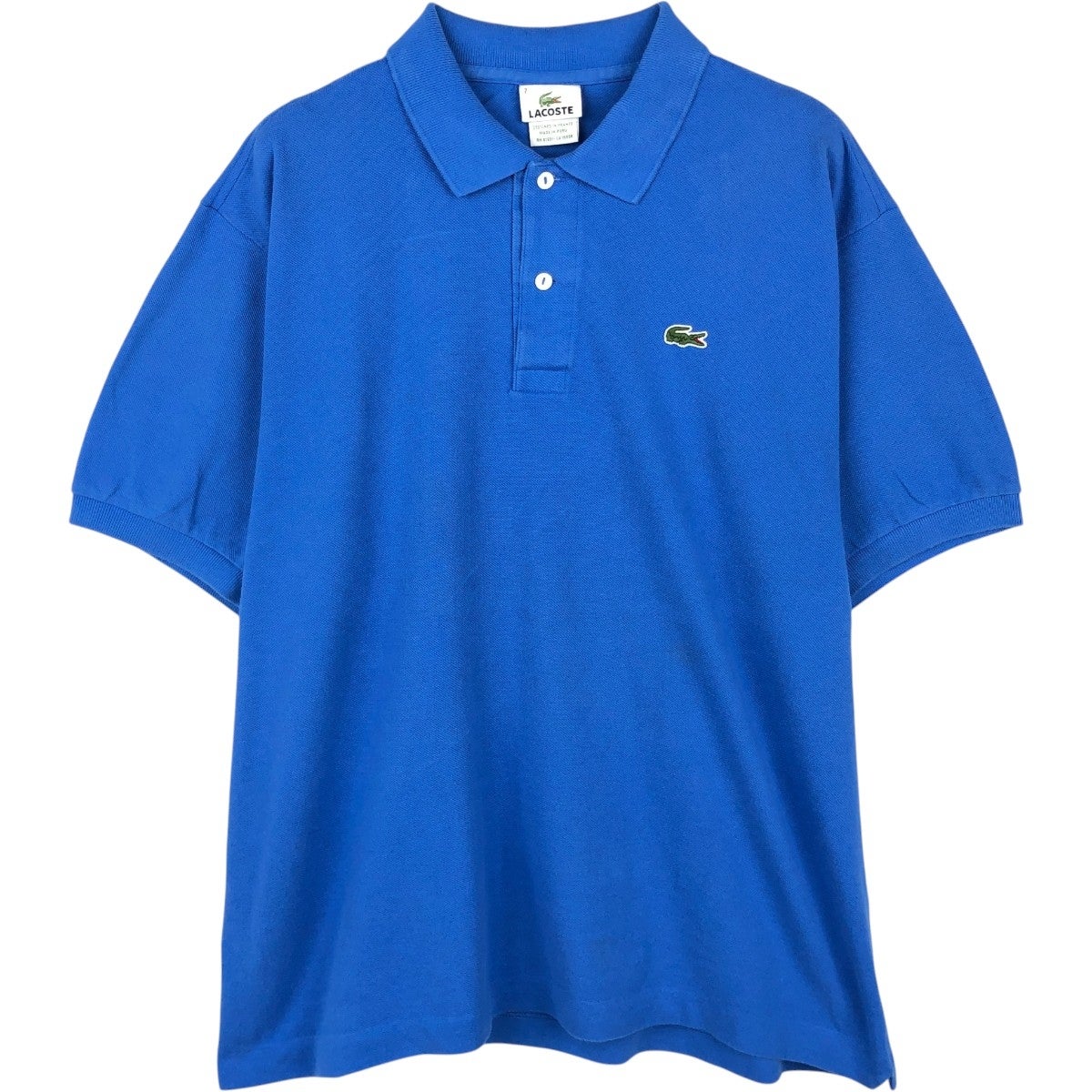 古着 ラコステ LACOSTE フランス企画 半袖 ポロシャツ 7 メンズXXL相当