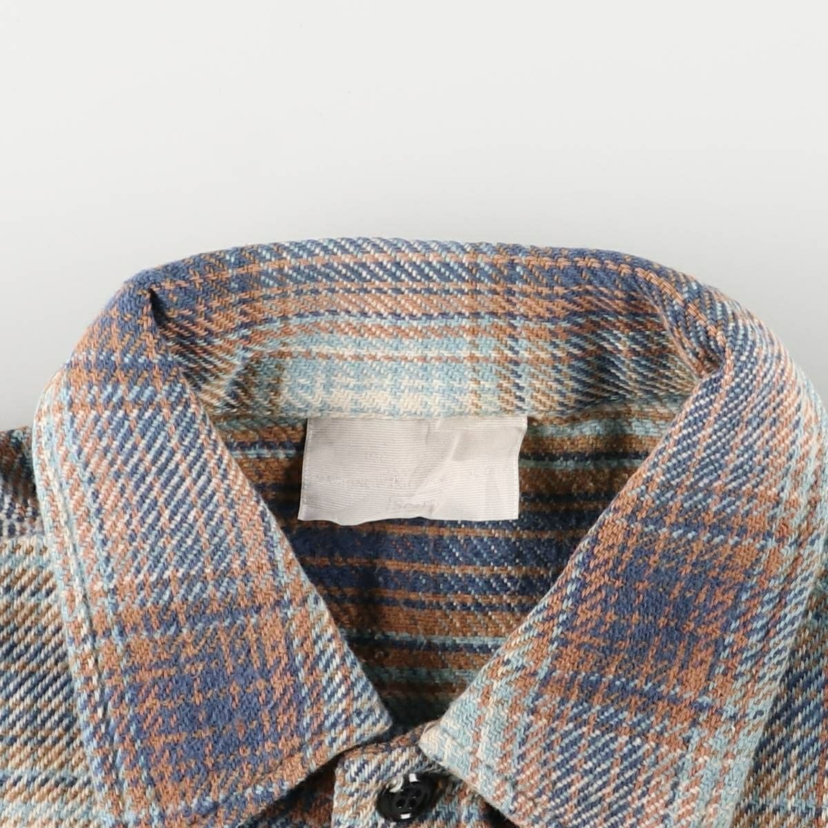 古着 70～80年代 シアーズ Sears オンブレチェック 長袖 フランネル