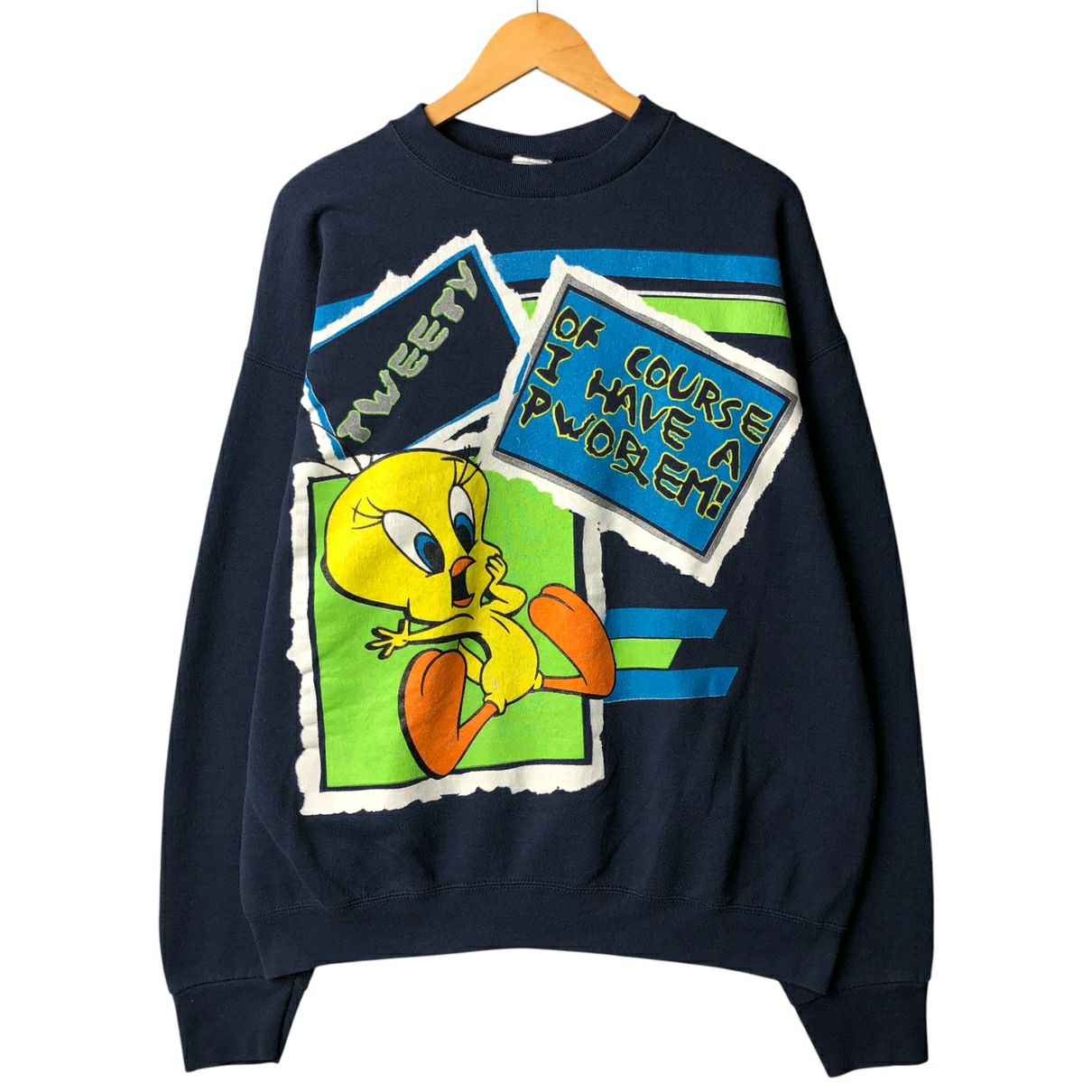 古着 90年代 LOONEY TUNES ルーニーテューンズ トゥイーティー 大判