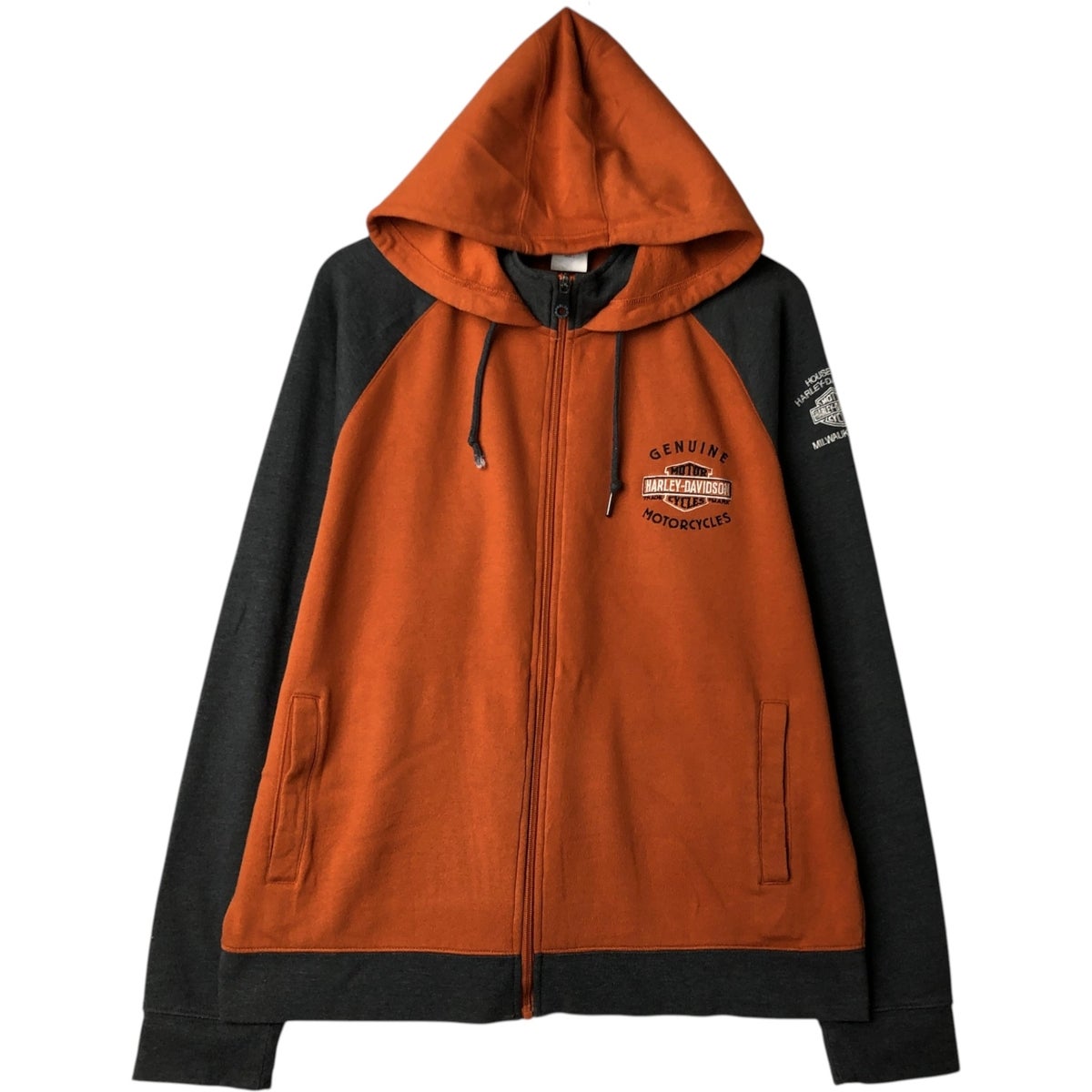 古着 ハーレーダビッドソン Harley-Davidson スウェットフルジップ