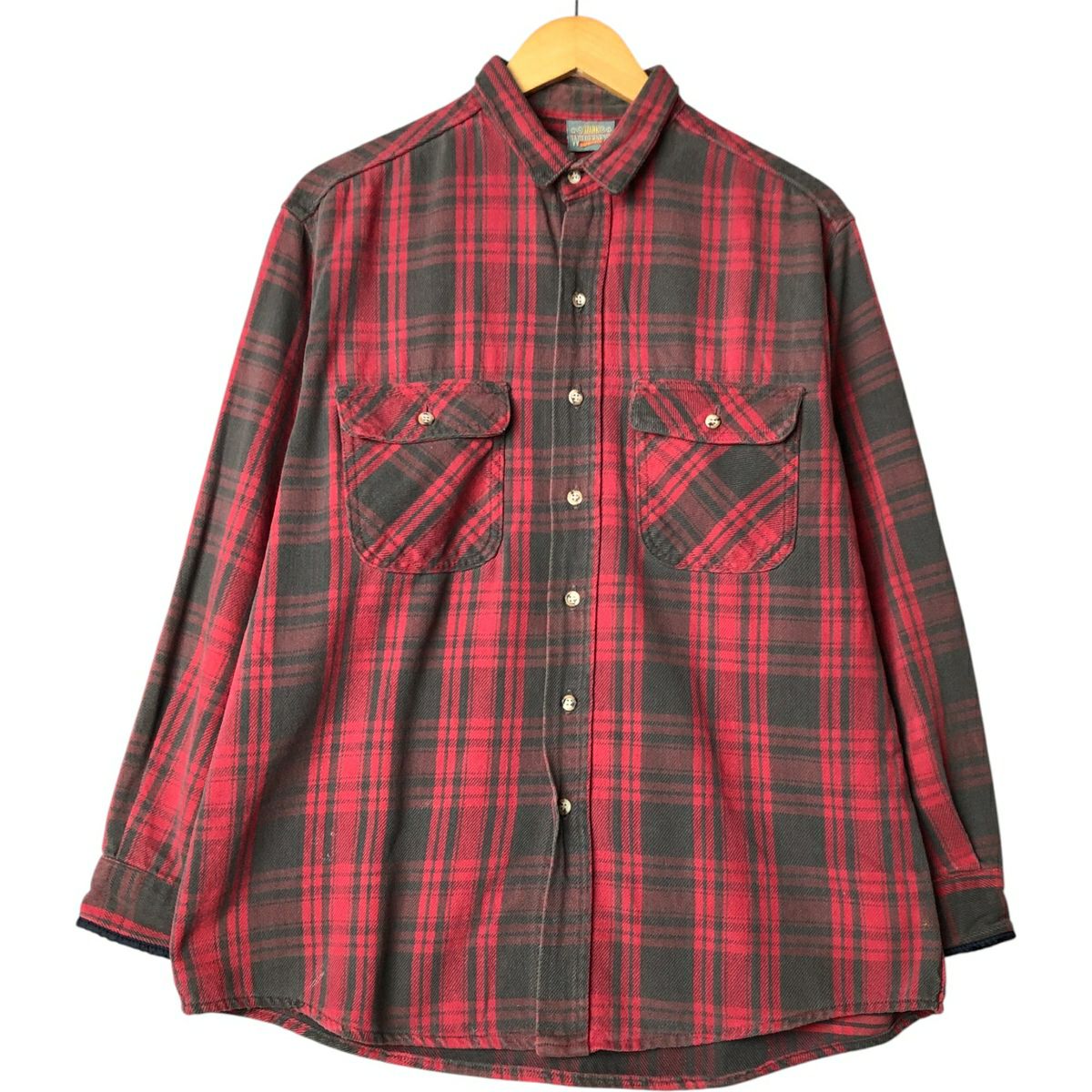古着 OZARK WILDERNESS OUTFITTERS 長袖 フランネルチェックシャツ