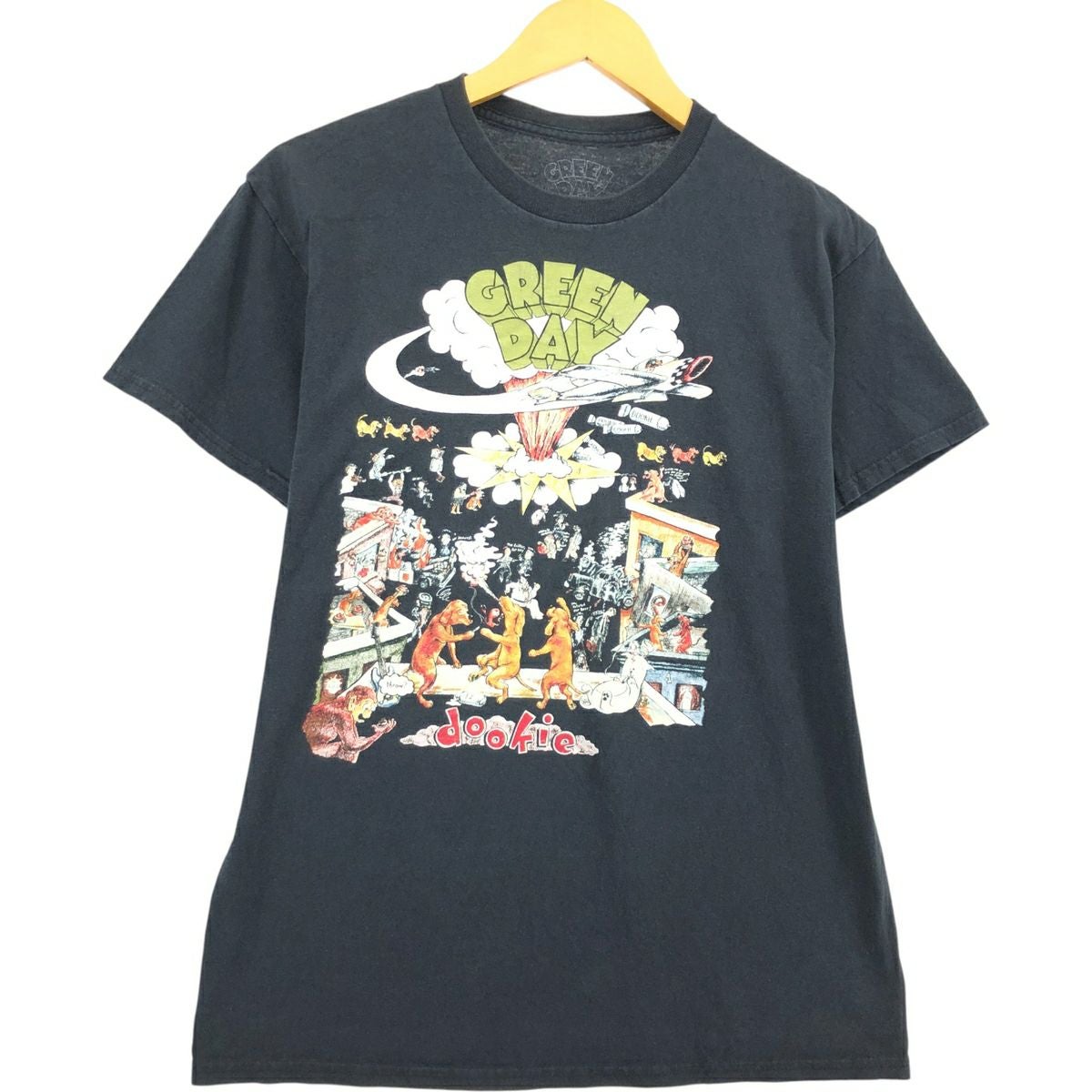 古着 GREEN DAY グリーンデイ バンドTシャツ バンT メンズM相当