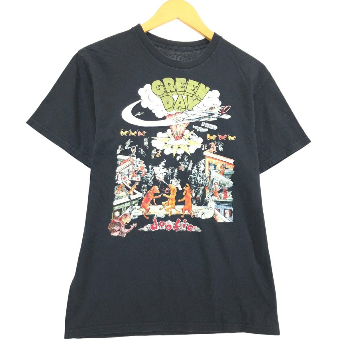 古着 GREEN DAY グリーンデイ バンドTシャツ バンT メンズM相当
