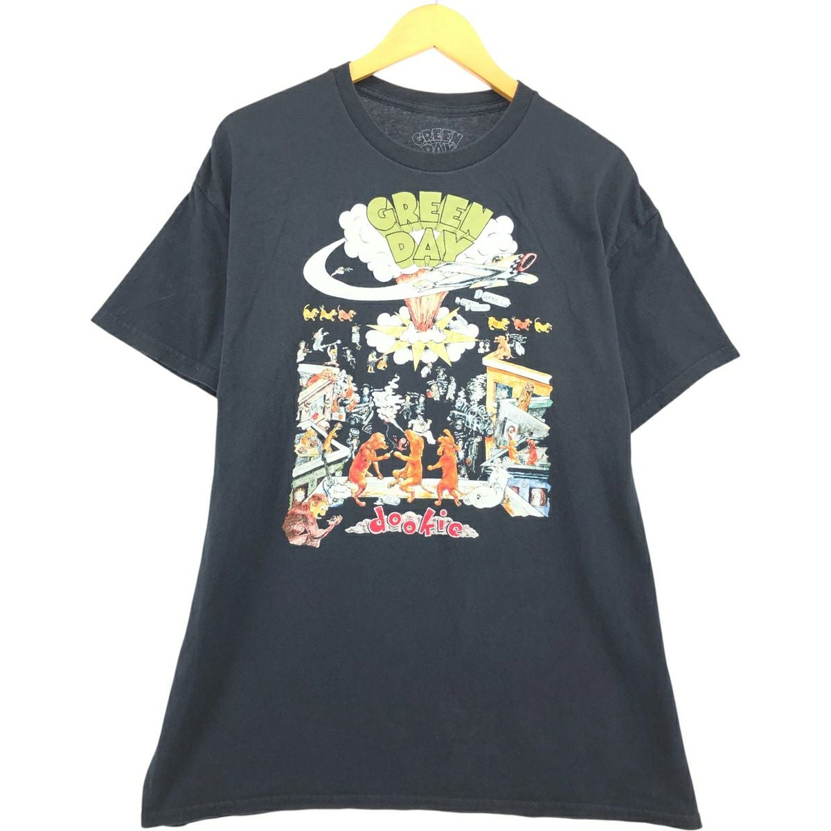 古着 GREEN DAY グリーンデイ バンドTシャツ バンT メンズM相当