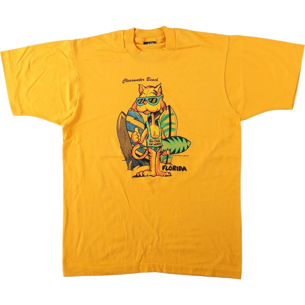 古着 90年代 REL E VANT PRODUCTS 花柄 プリントTシャツ USA製 メンズL