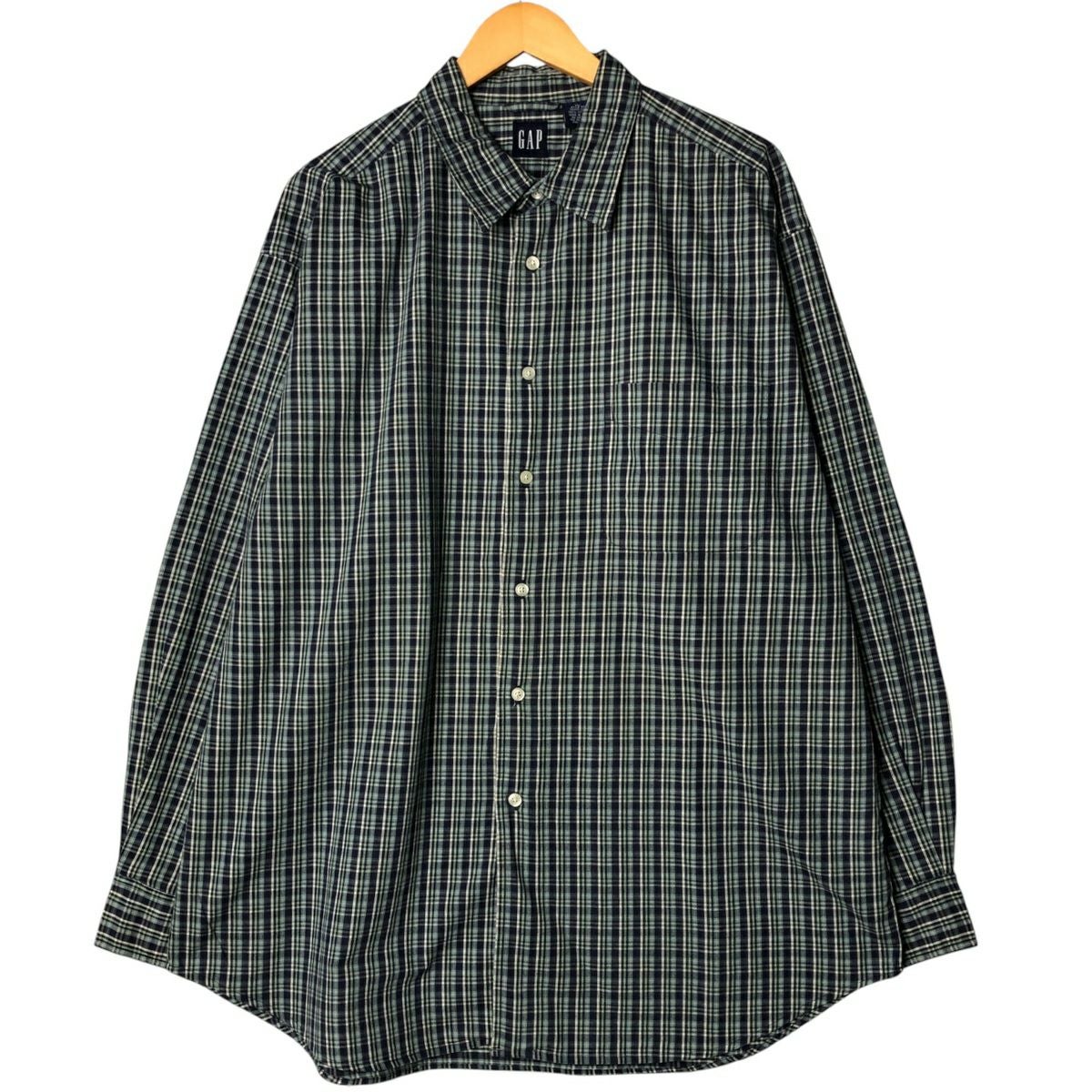 古着 90年代 ギャップ GAP オールドギャップ 長袖 ラガーシャツ メンズ