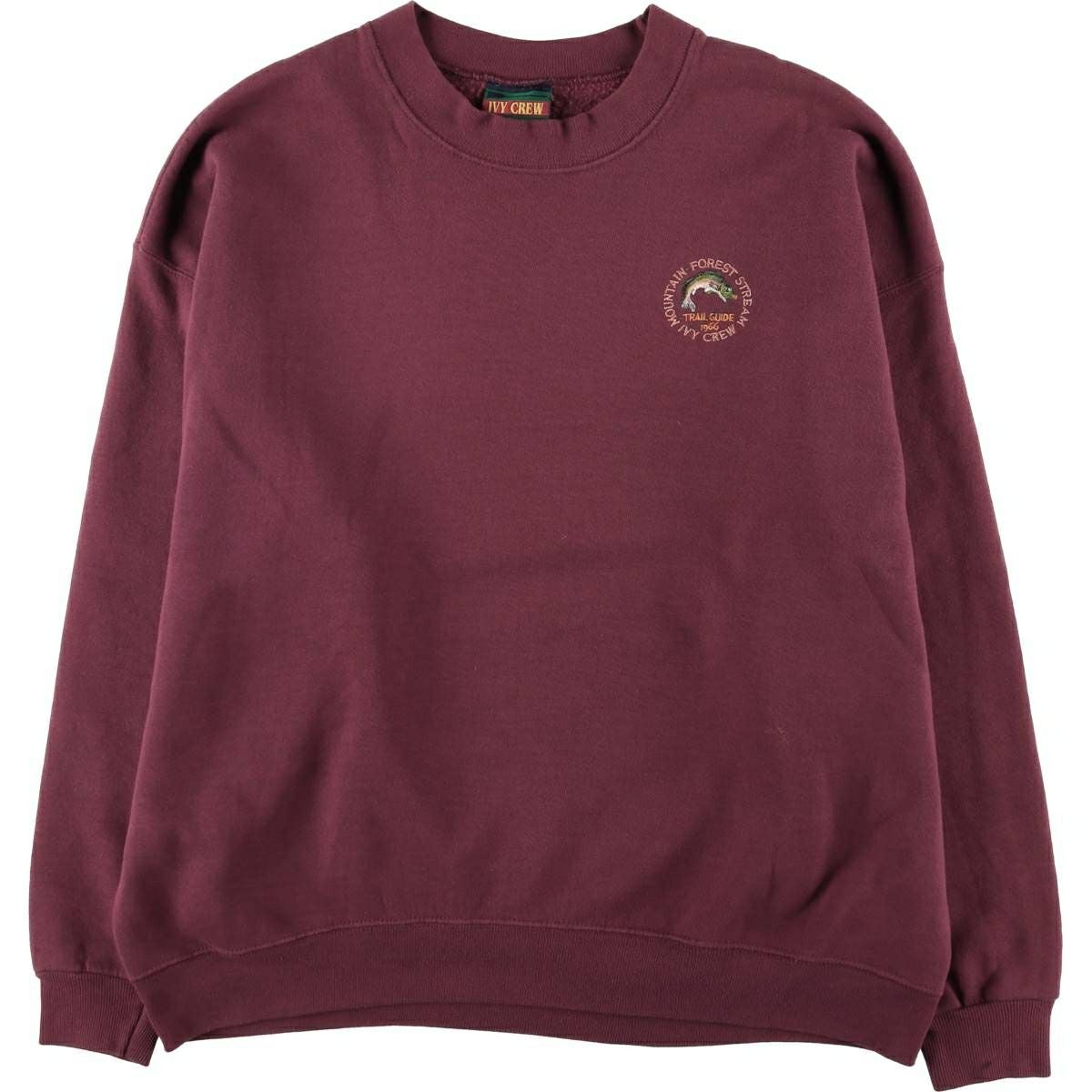 古着 IVY CREW ロゴスウェットシャツ トレーナー USA製 メンズXL相当