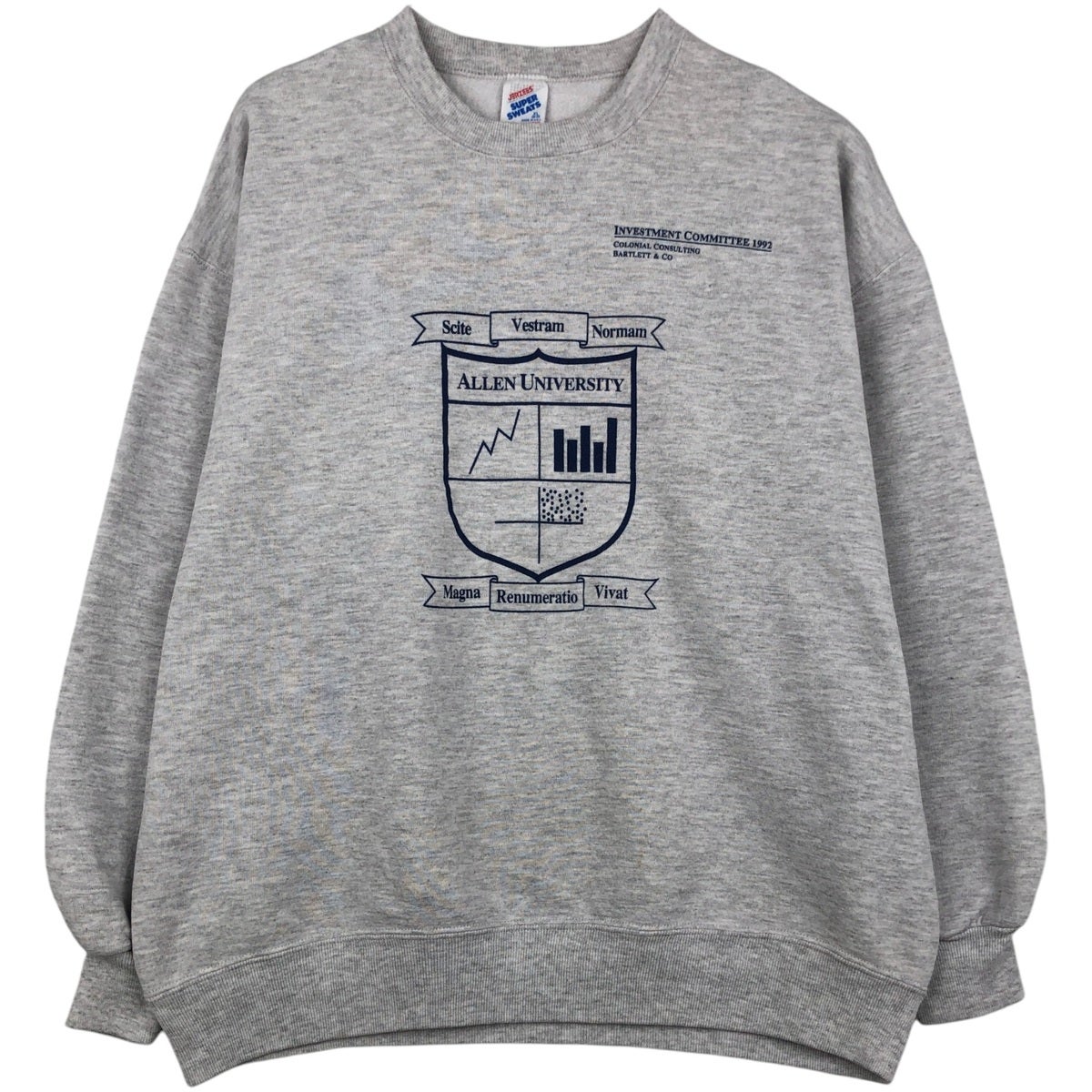 古着 80～90年代 ジャージーズ Jerzees SUPER SWEATS ハーフジップ