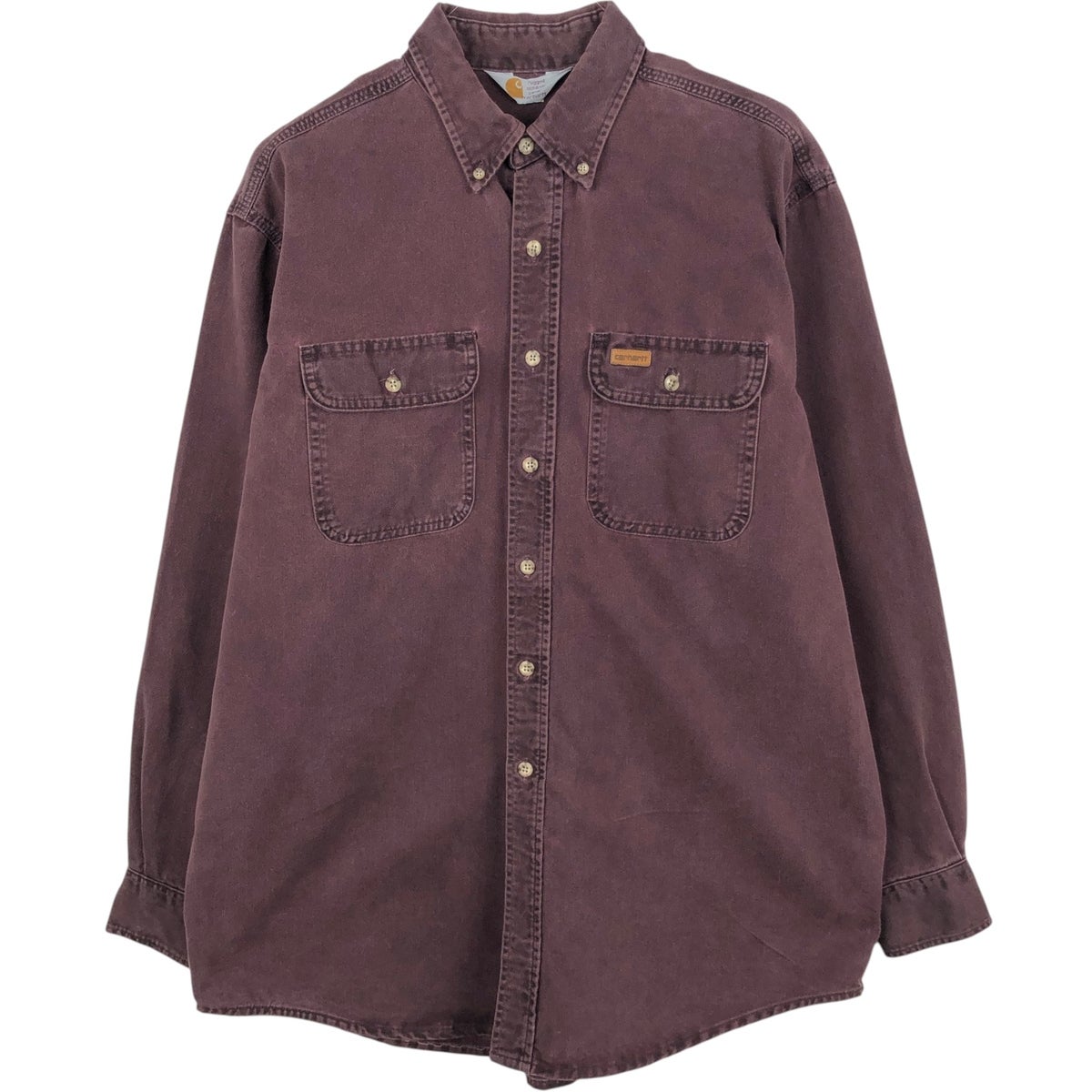 古着 カーハート Carhartt 長袖 ボタンダウン ワークシャツ メンズXL