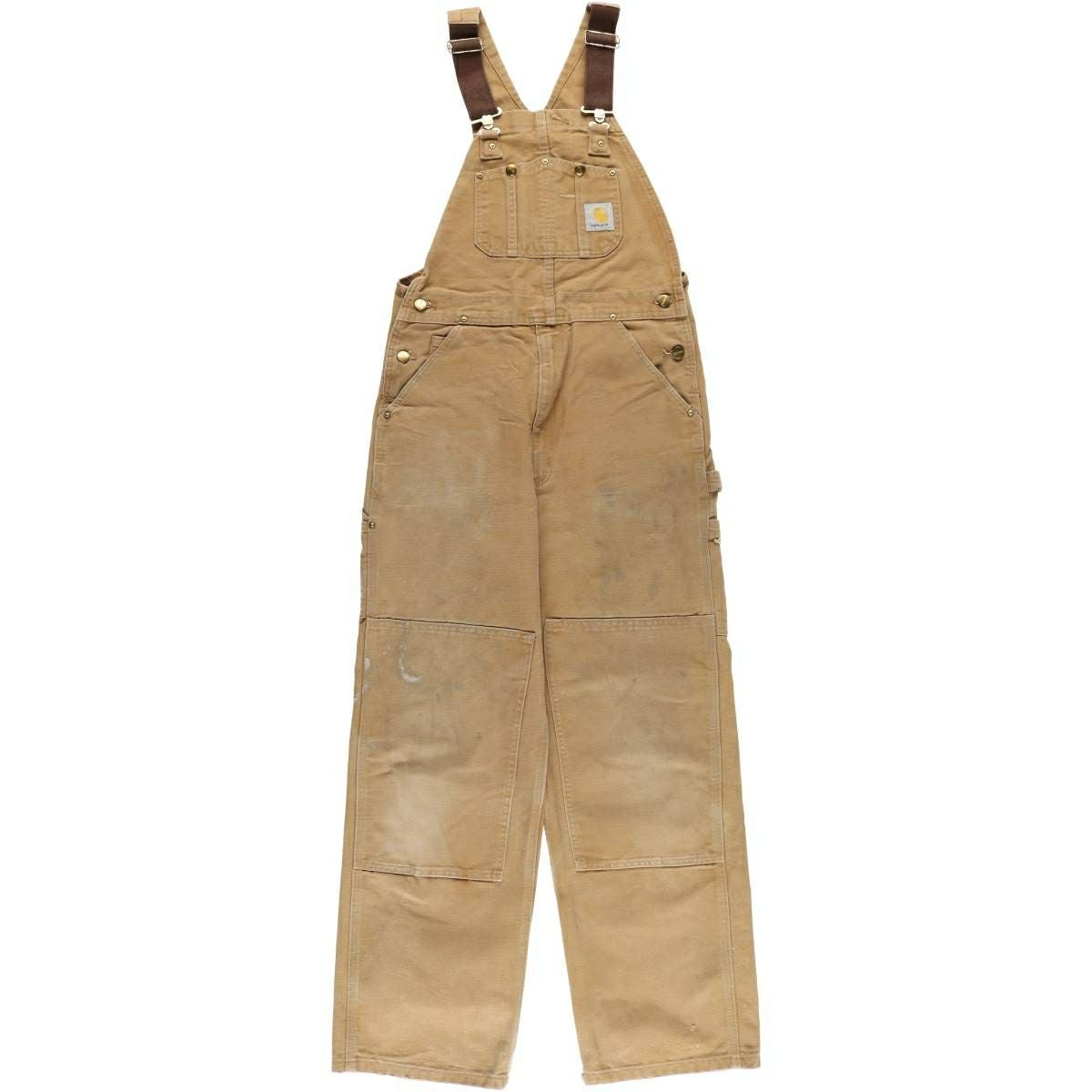 【グッドレギュラー】カーハート　ダブルニー　ダックオーバーオール　W34L28 古着 カーハート Carhartt ダブルニー ダック オーバーオール USA製