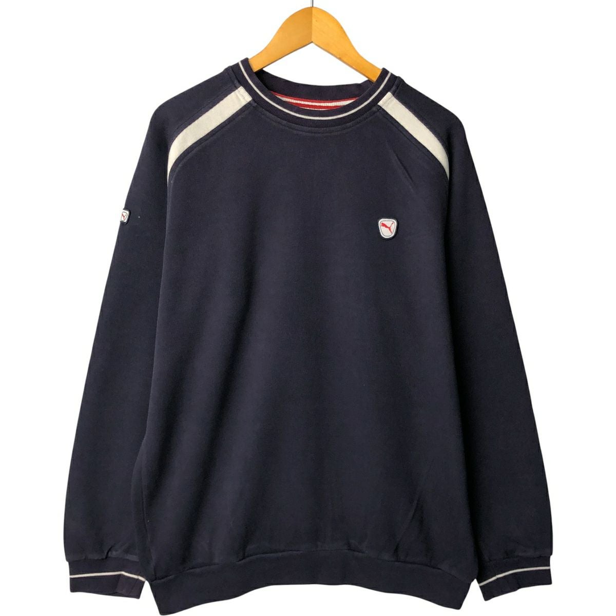 古着 80年代 プーマ PUMA ロゴスウェットシャツ トレーナー メンズL
