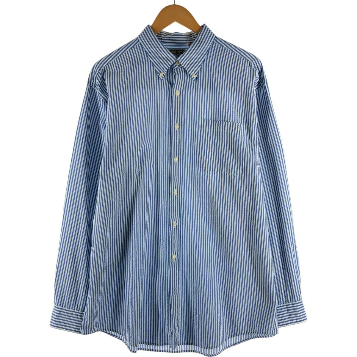 古着 90～00年代 エルエルビーン L.L.Bean ストライプ柄 シアサッカー