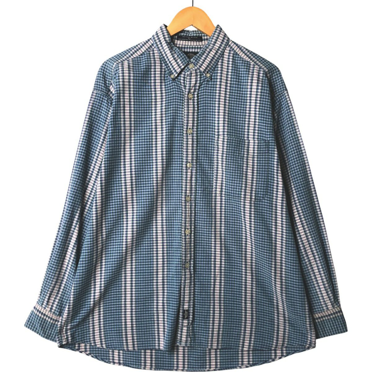 古着 ドッカーズ DOCKERS 長袖 ボタンダウンストライプシャツ メンズS相当/eaa637809 古着 ドッカーズ DOCKERS 長袖 ボタンダウンストライプシャツ メンズS