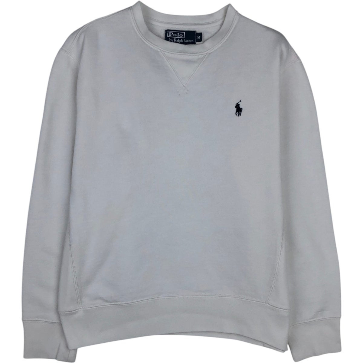 美品✨ ポロラルフローレン スウェット　XS(M相当)グレー　ワッペン　ロゴ 古着 ラルフローレン Ralph Lauren POLO by Ralph Lauren ワンポイント