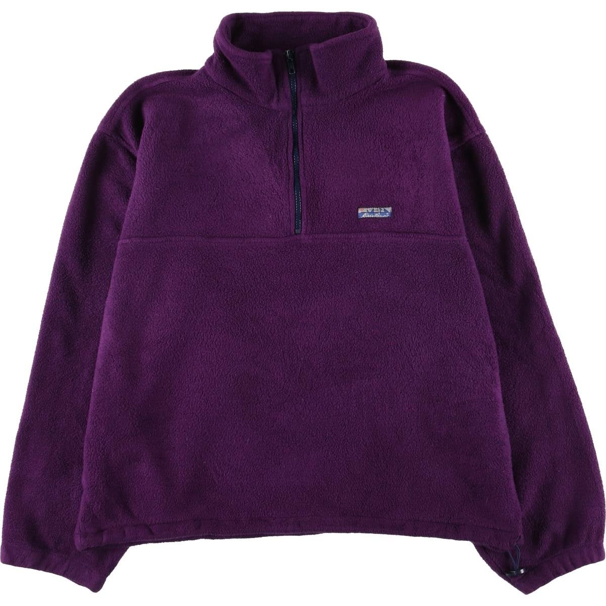 古着 80～90年代 エディーバウアー Eddie Bauer 黒タグ ハーフジップ