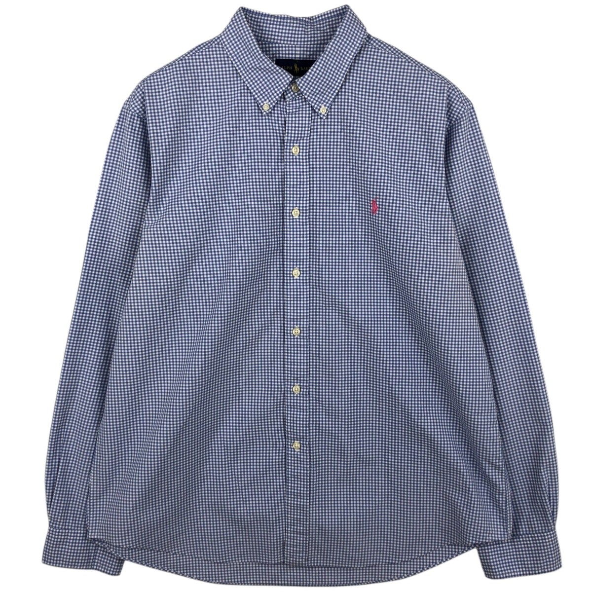 古着 ラルフローレン Ralph Lauren BIG SHIRT ギンガムチェック 長袖