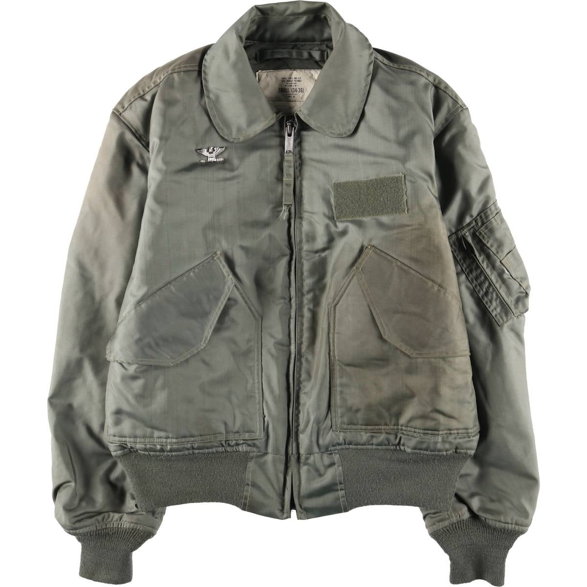 古着 80年代 米軍実品 バッジ付き 中綿入り CWU 45/P ミリタリー
