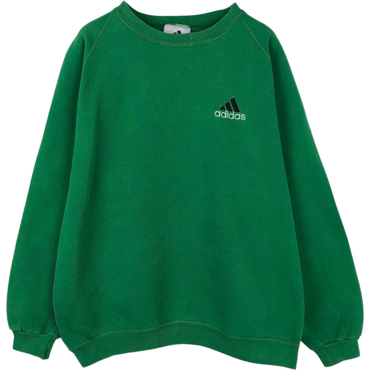 古着 アディダス adidas TEAM ワンポイントロゴスウェットシャツ