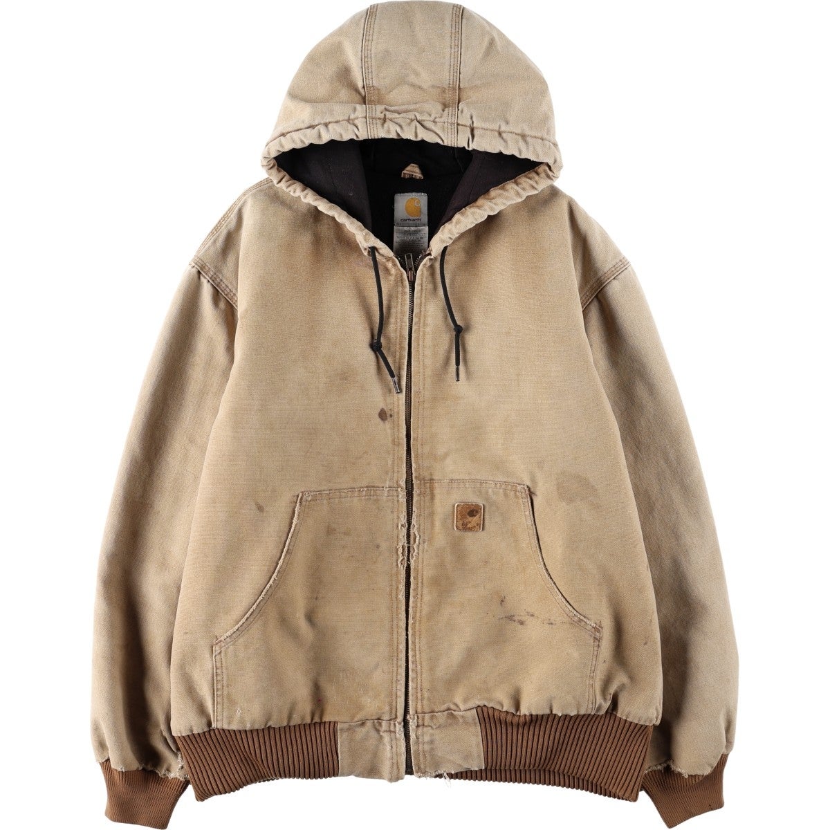古着 カーハート Carhartt アクティブジャケット ダックフルジップ