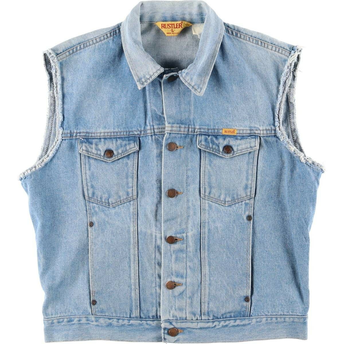 古着 80年代 ラスラー RUSTLER テーパードデニムパンツ USA製 メンズ