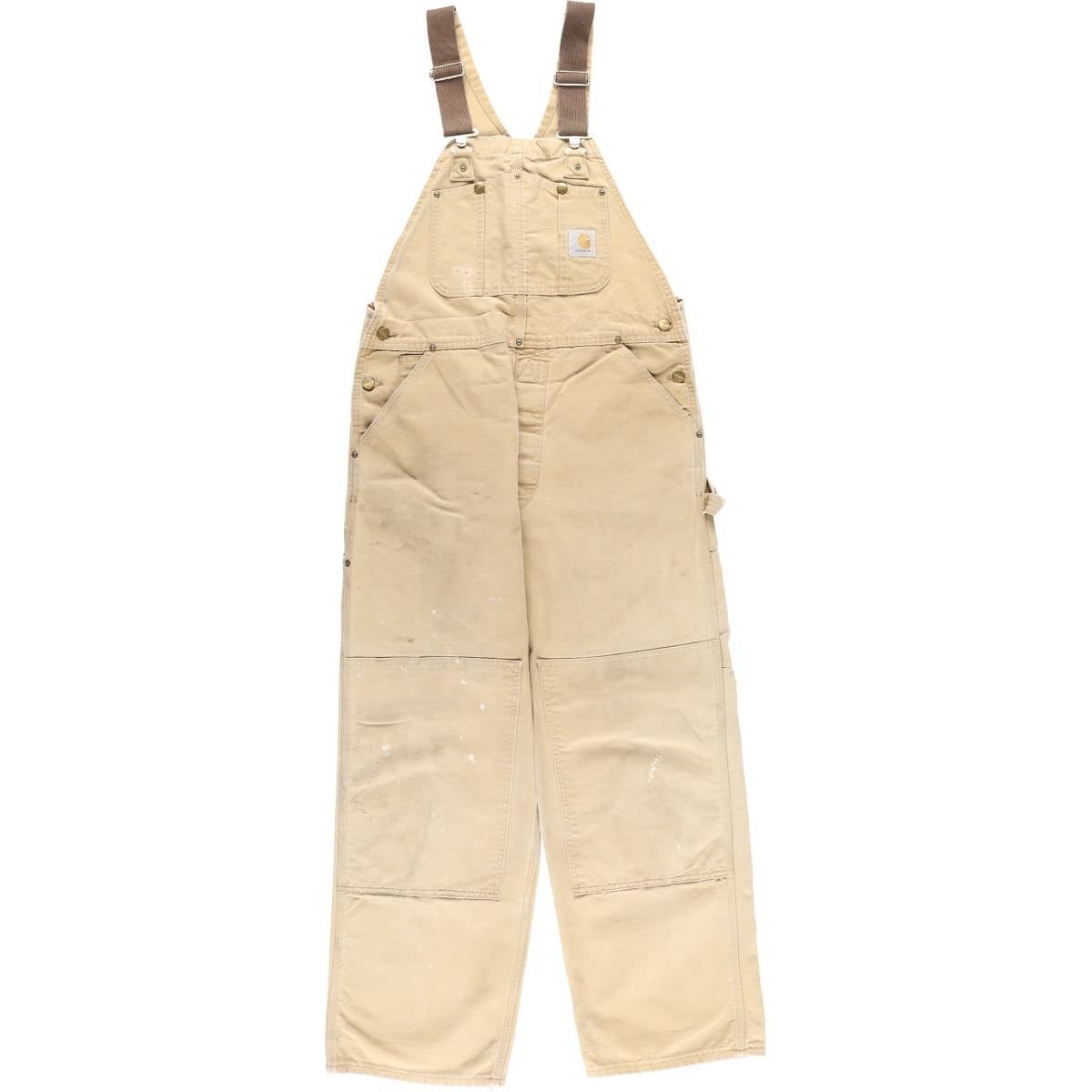 古着 カーハート Carhartt ダブルニー ダック オーバーオール USA製