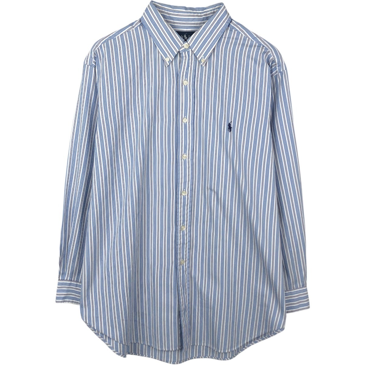 希少 大きめRalph Lauren ストライプ長袖シャツClassic Fit 古着 ラルフローレン Ralph Lauren CLASSIC FIT クラシックフィット
