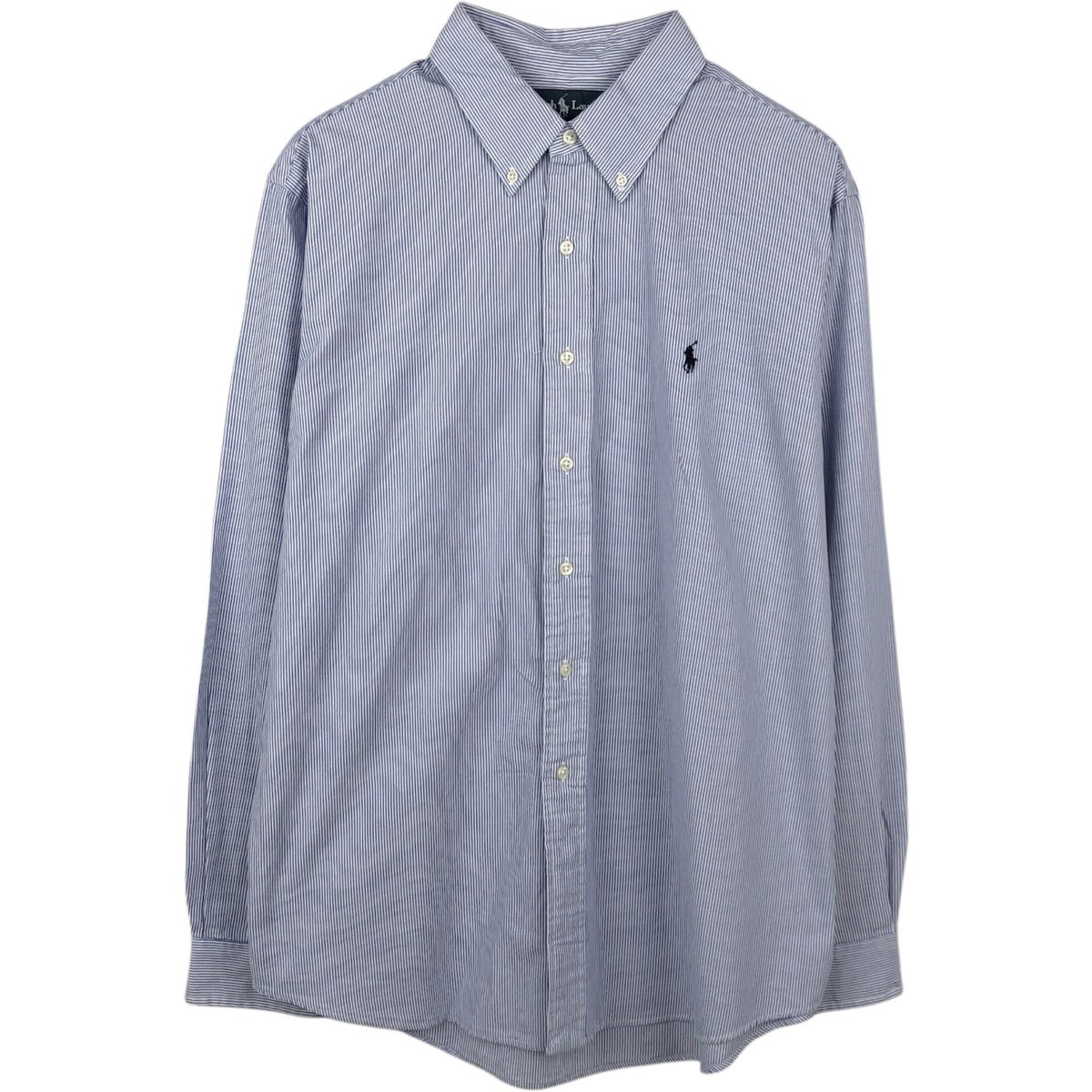 古着 ラルフローレン Ralph Lauren CUSTOM FIT マルチストライプ 長袖
