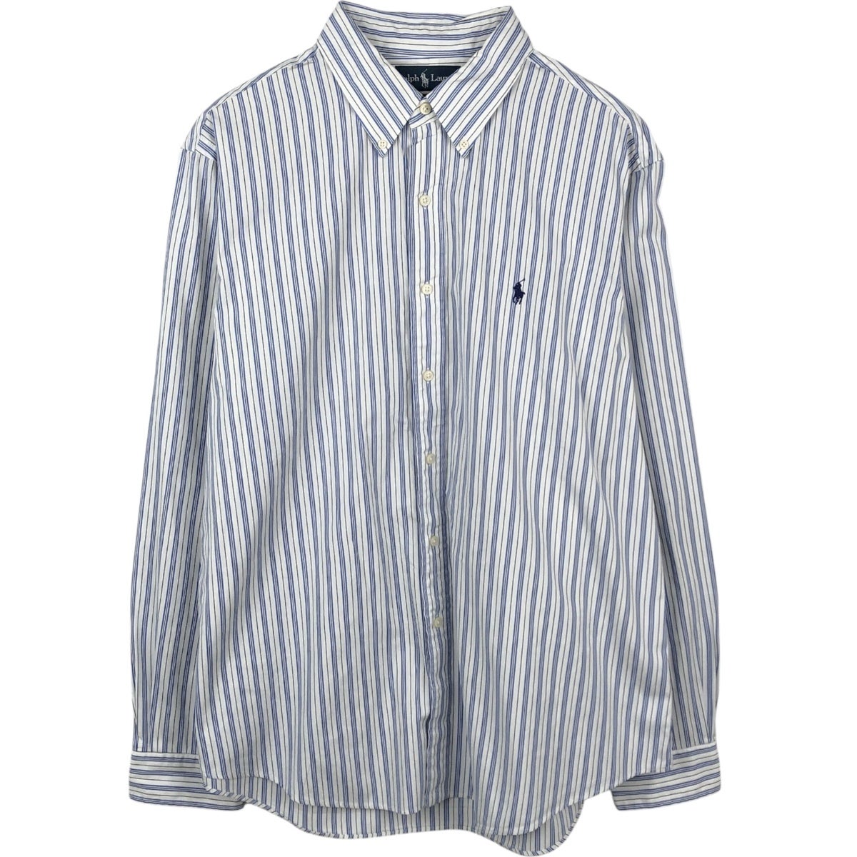 古着 ラルフローレン Ralph Lauren CUSTOM FIT マルチストライプ 長袖