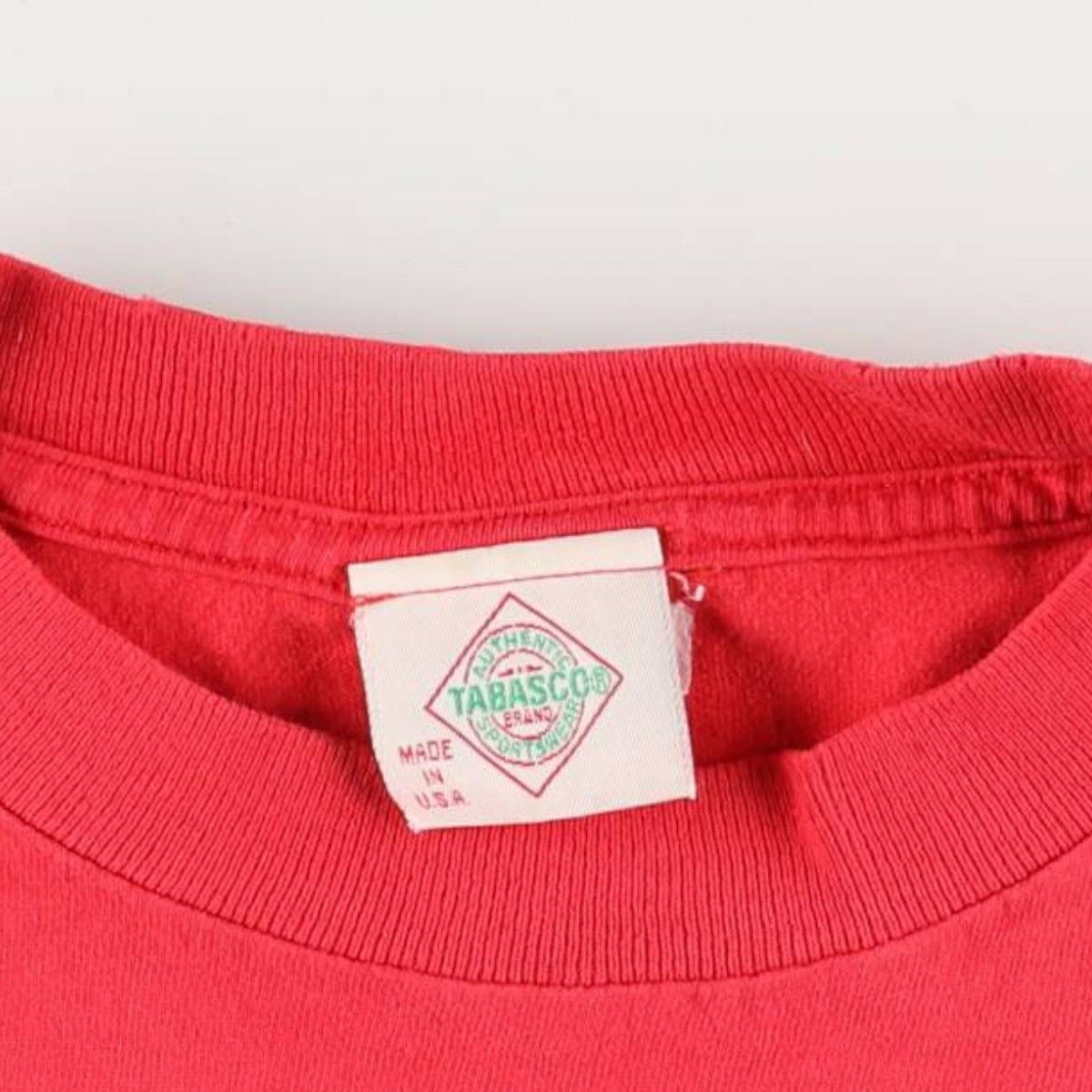 古着 90年代 タバスコ TABASCO アドバタイジングTシャツ USA製 メンズM