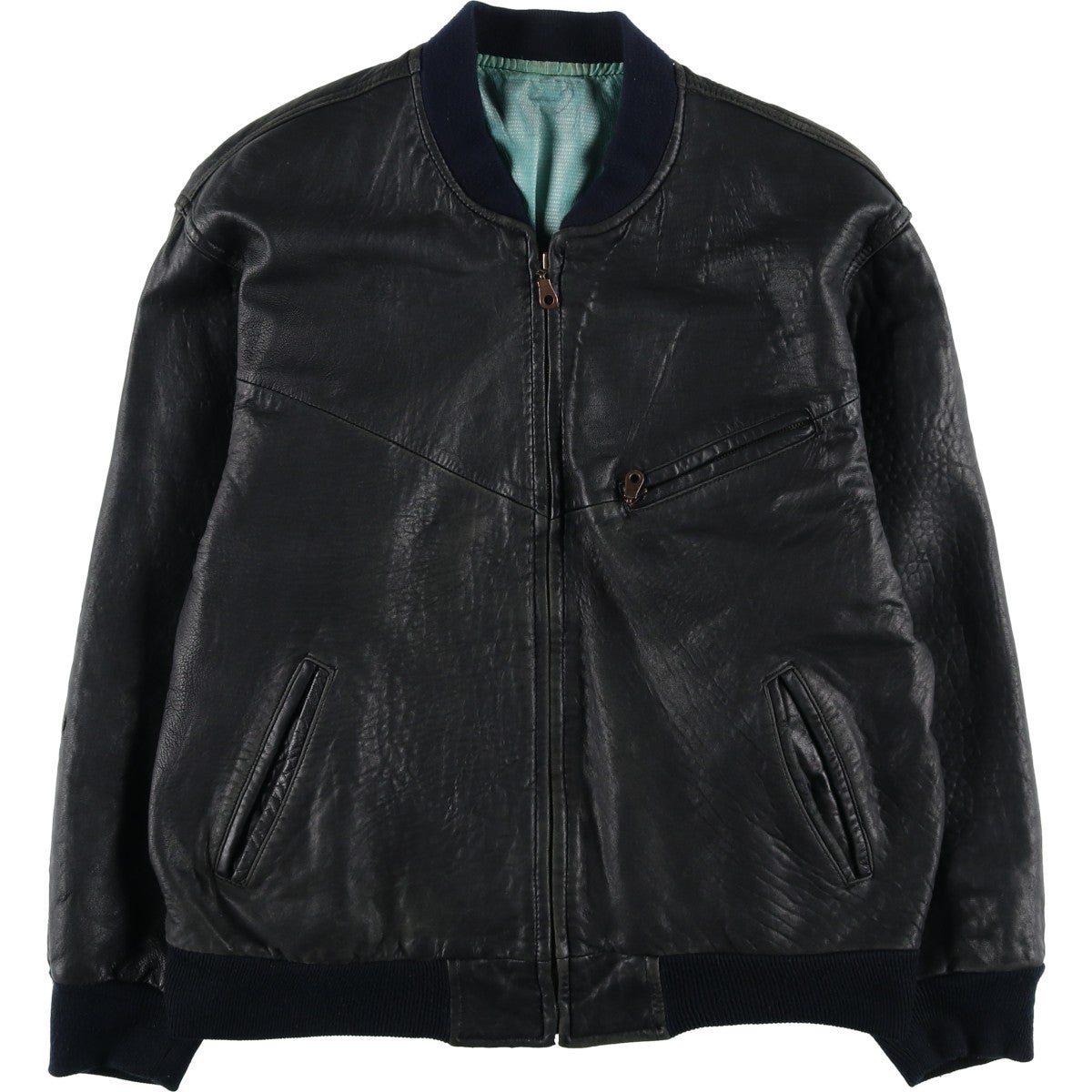 古着 QU DRO sportwear レザーブルゾン メンズL相当 /eaa625101 【中古