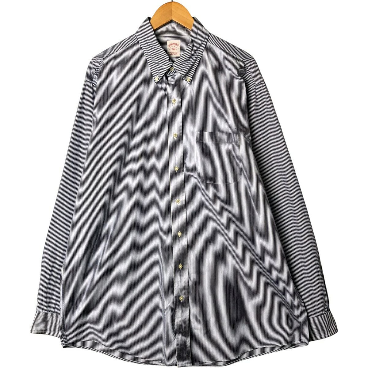 古着 ブルックスブラザーズ Brooks Brothers 346 長袖 コットンストライプシャツ メンズM相当 /eaa566036 古着 ブルックスブラザーズ Brooks Brothers 346 長袖 コットン