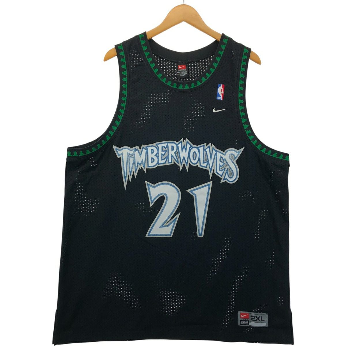 Nike NBA Tシャツ ティンバーウルブズ Timberwolves 非売品 古着 00年代 ナイキ NIKE TEAM NBA MINNESOTA TIMBERWOLVES ミネソタ