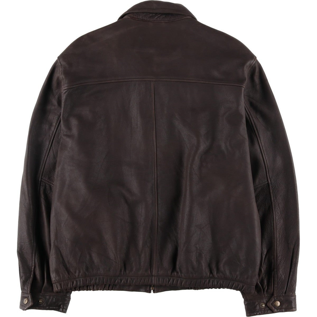 古着 コロンビア Columbia スイングトップタイプ レザーブルゾン