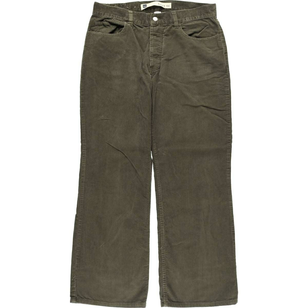 古着 ギャップ GAP BOOT FIT 本革レザーパンツ メンズw32相当