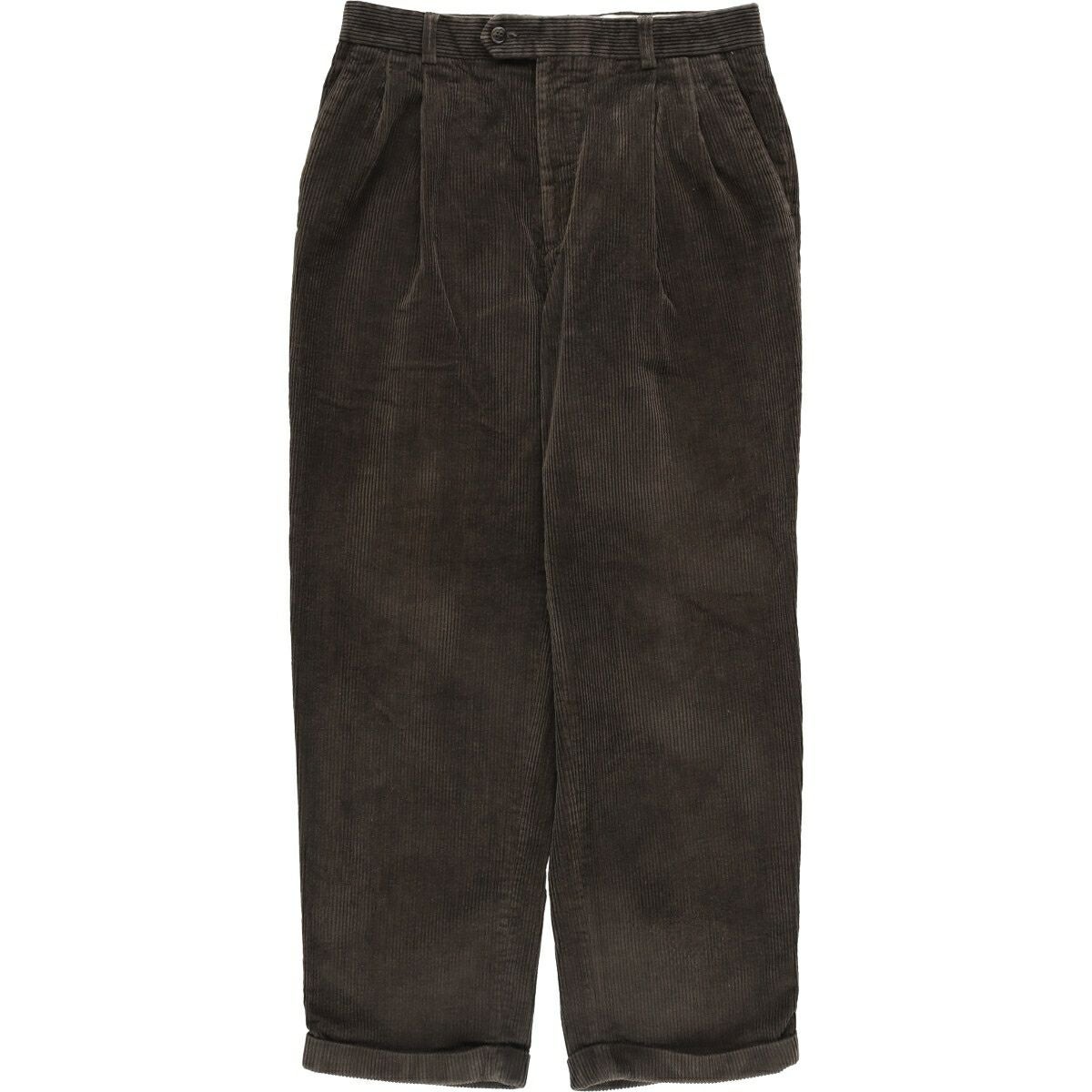 古着 クラフトアンドバロー CROFT&BARROW ツータック コーデュロイ