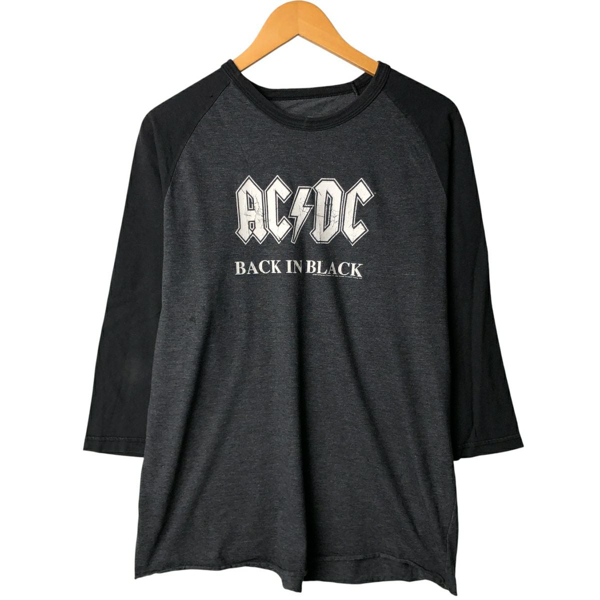 古着 リキッドブルー LIQUID BLUE AC/DC エーシーディーシー ラグラン